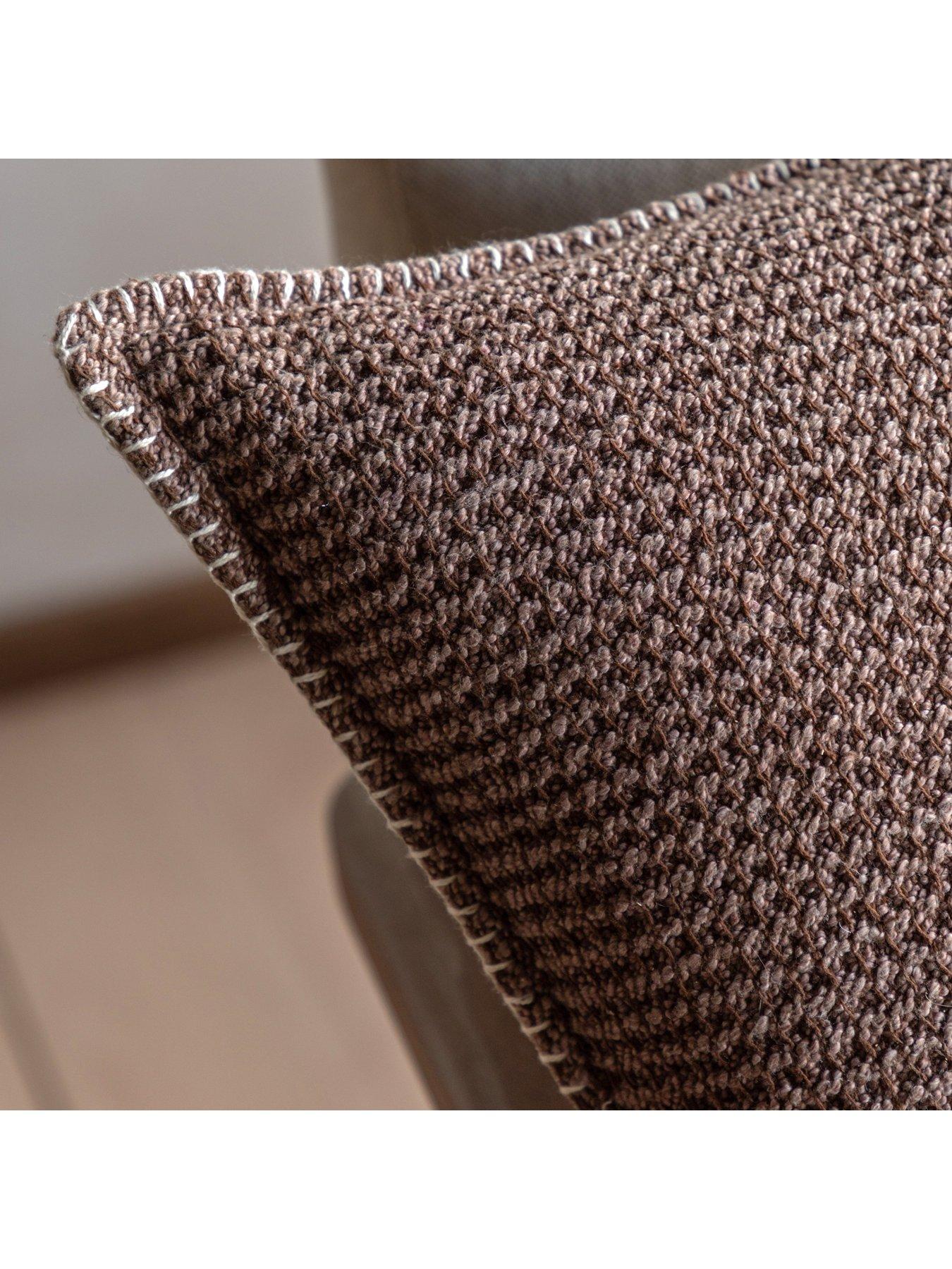 Image 3 of 6 of Gallery Direct Alder Textured Cushion Brown
