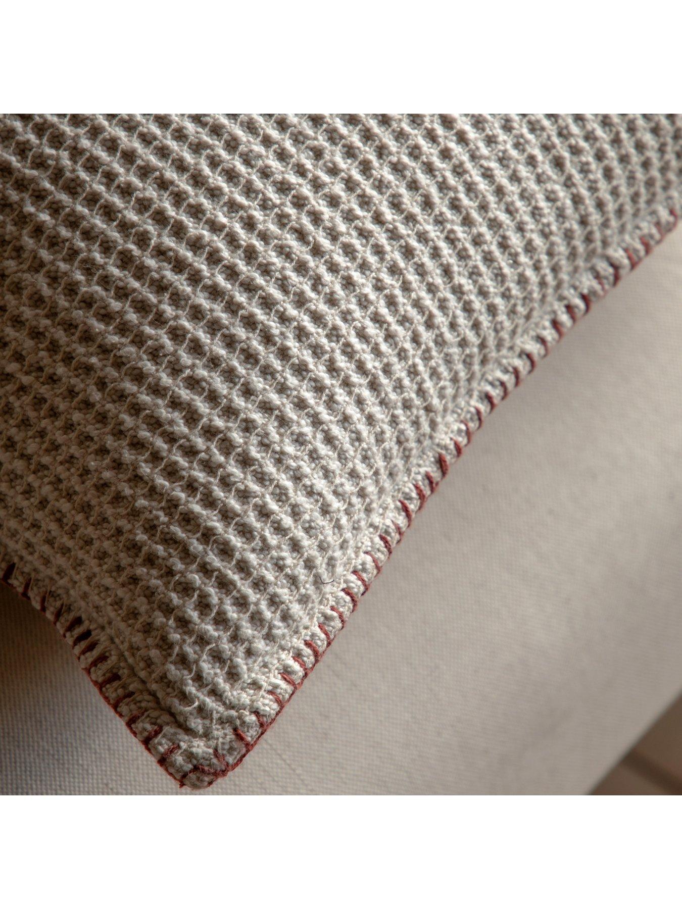 Image 4 of 7 of Gallery Direct Alder Textured Cushion Cream