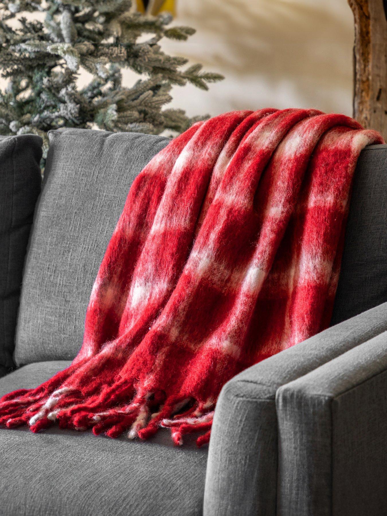 undefined Heritage Check Throw Red 1300x1700mm