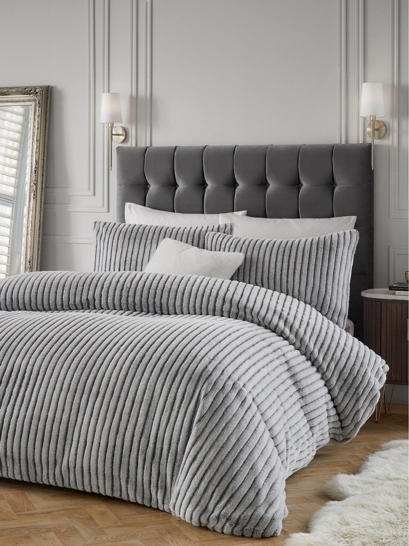 Paoletti Alpine Double Duvet Set Grey