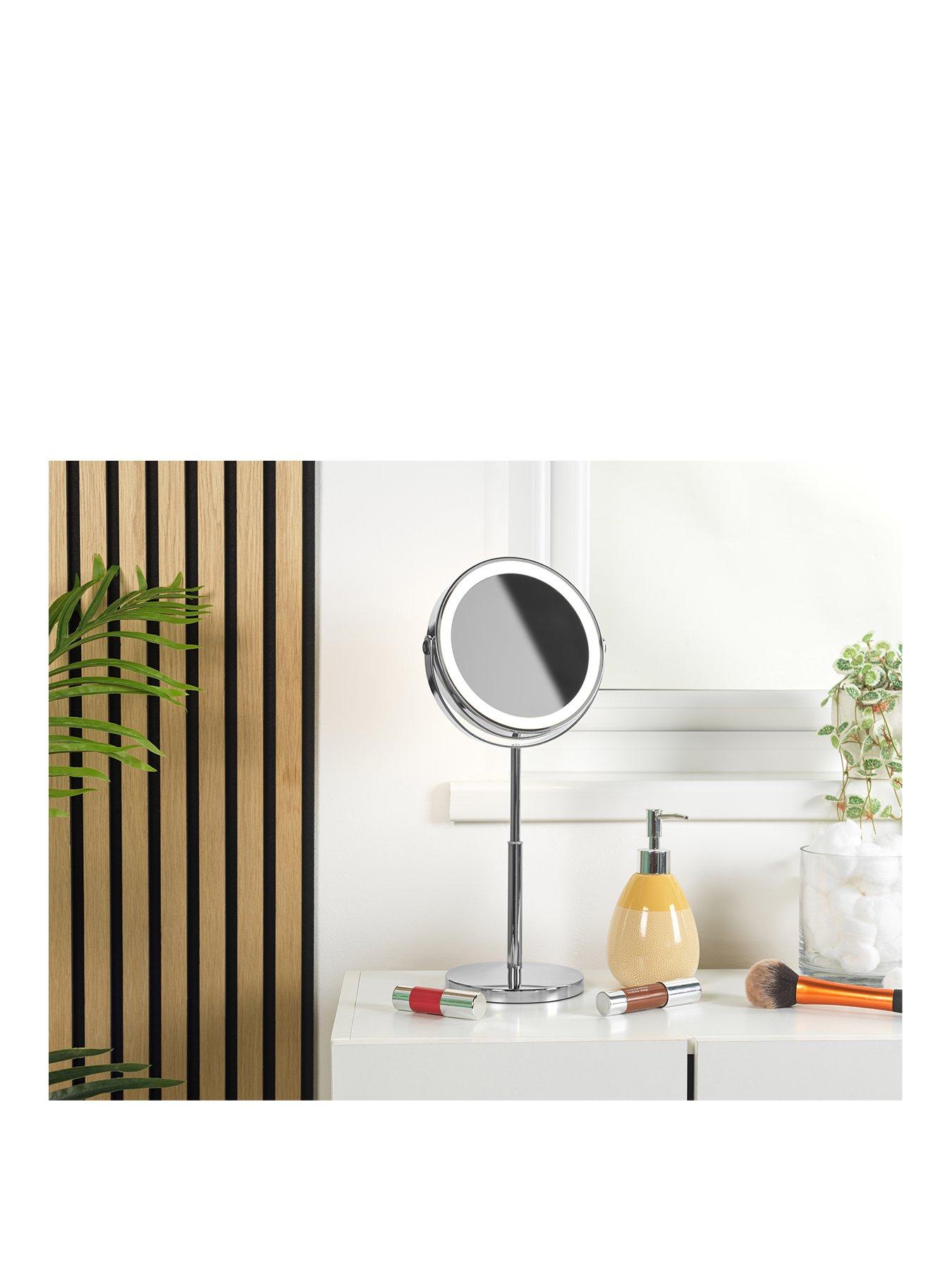 undefined 7'' Telescopic Led Mirror  - Chrome
