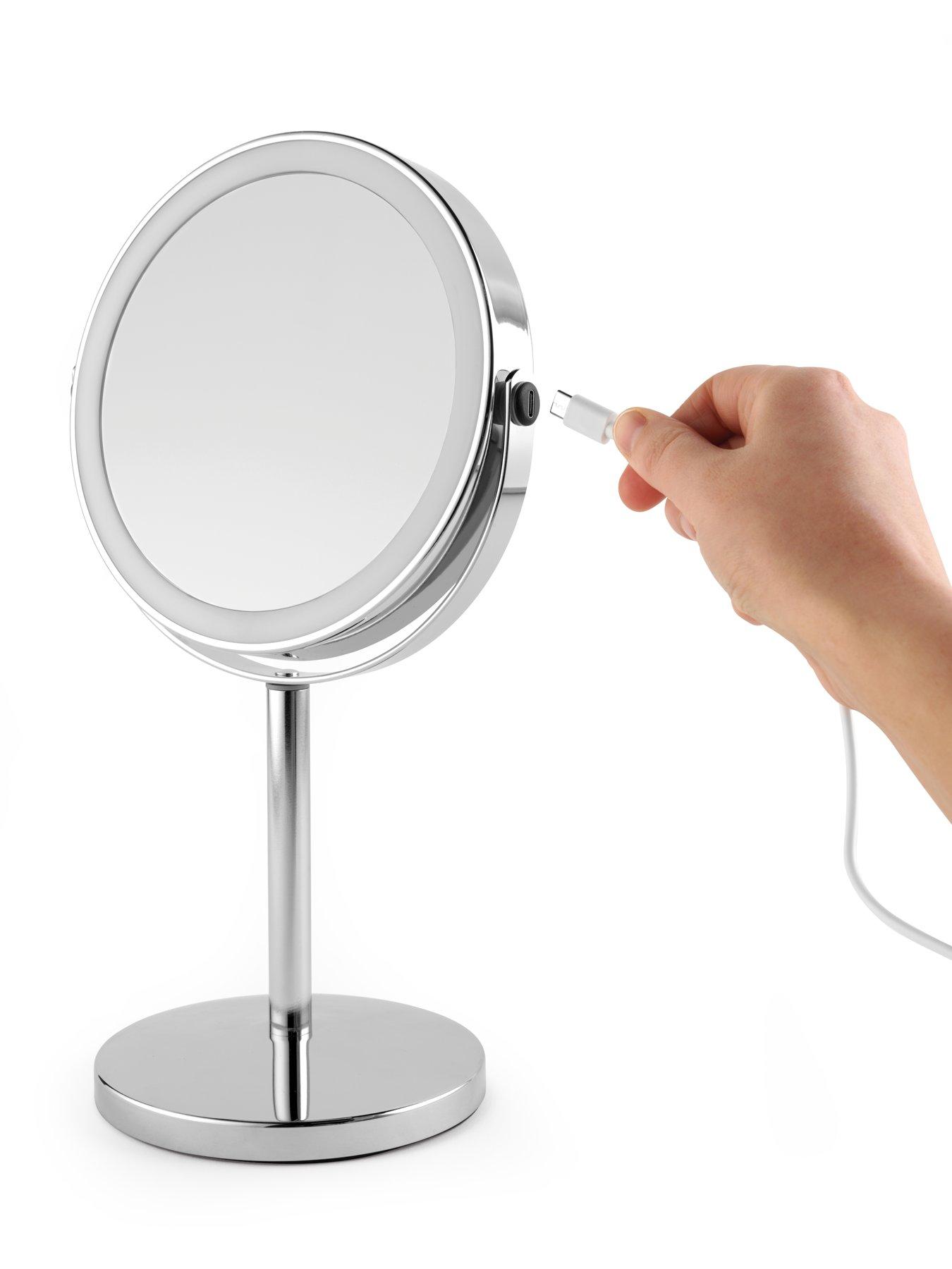 Image 3 of 7 of Beldray 7'' Telescopic Led Mirror - Chrome