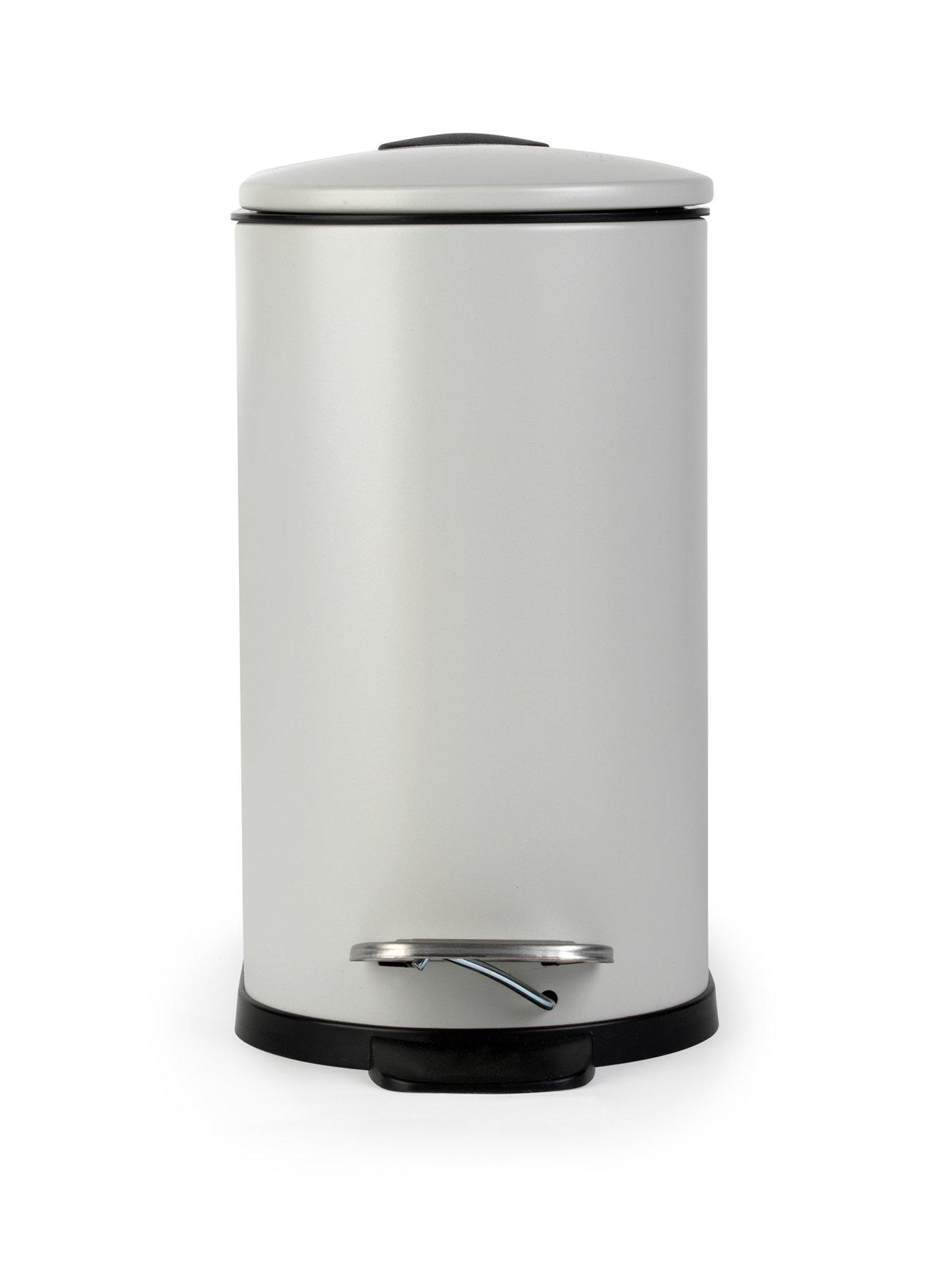 Image 1 of 3 of Beldray Grey 5l D Shape Bathroom Bin