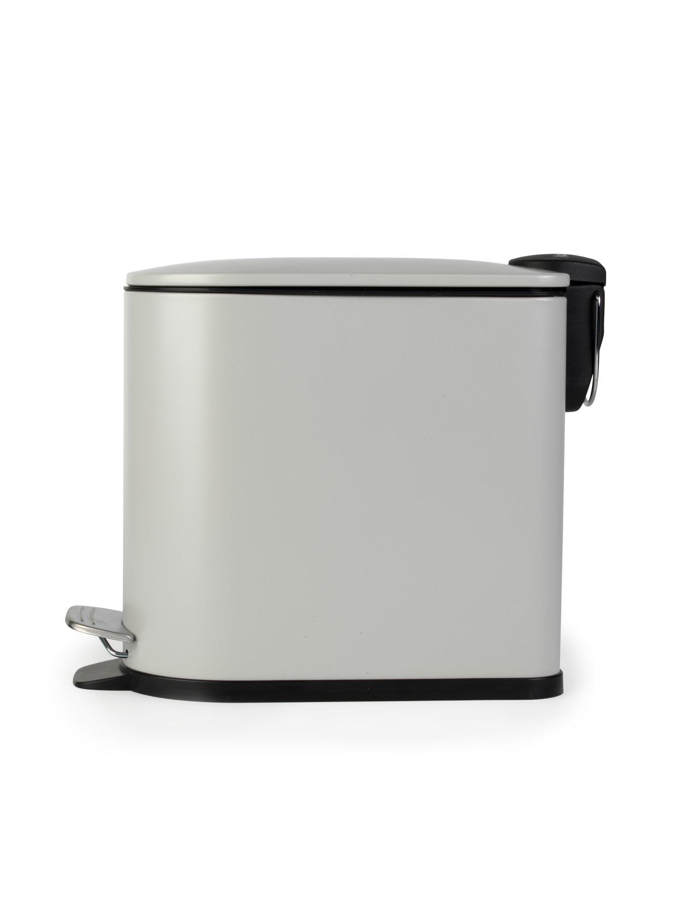 Image 2 of 3 of Beldray Grey 5l D Shape Bathroom Bin