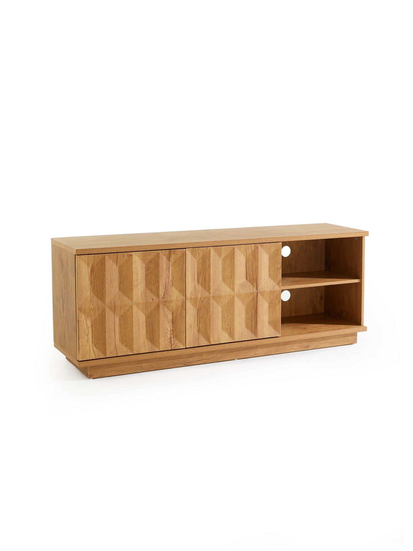 Image 3 of 7 of Very Home Atma TV Unit - fits up to&nbsp;65 inch TV&nbsp;- Mid Oak - FSC&reg; Certified