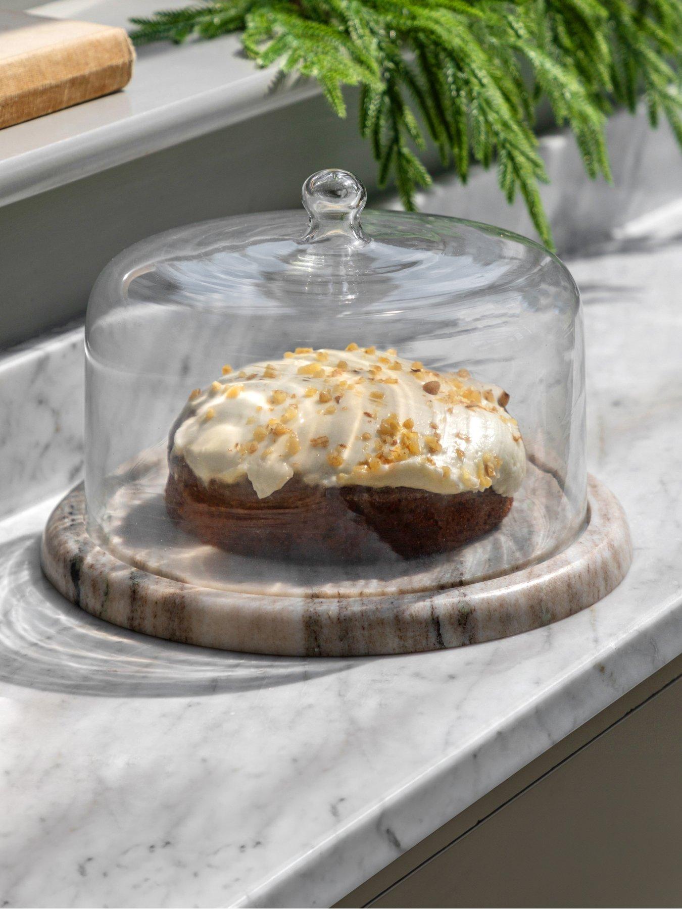 undefined Beige Marble Cake Dome