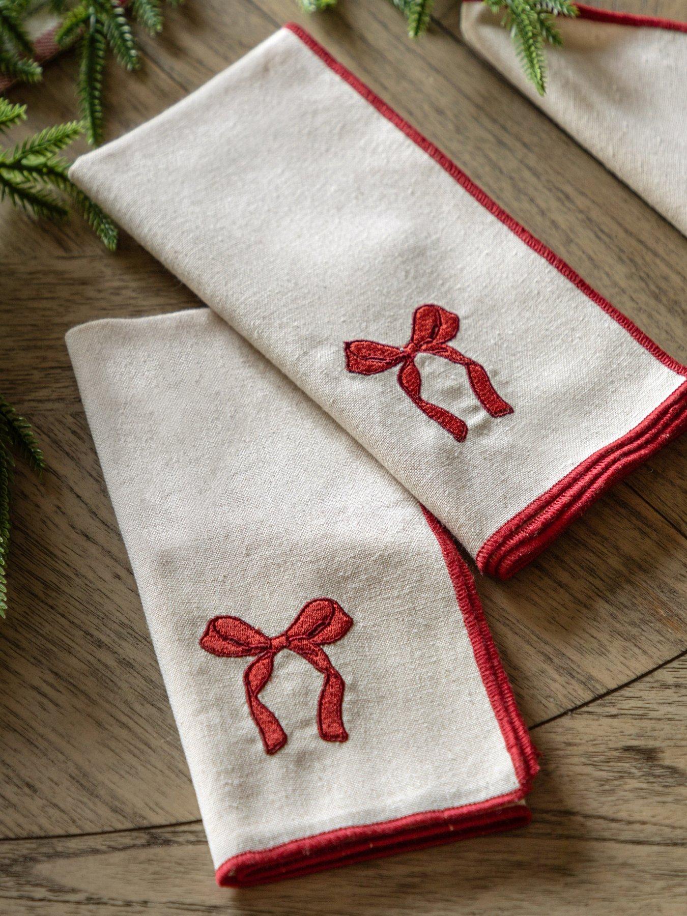  image of gallery-direct-heritage-christmas-napkin-4pk-450x450mm