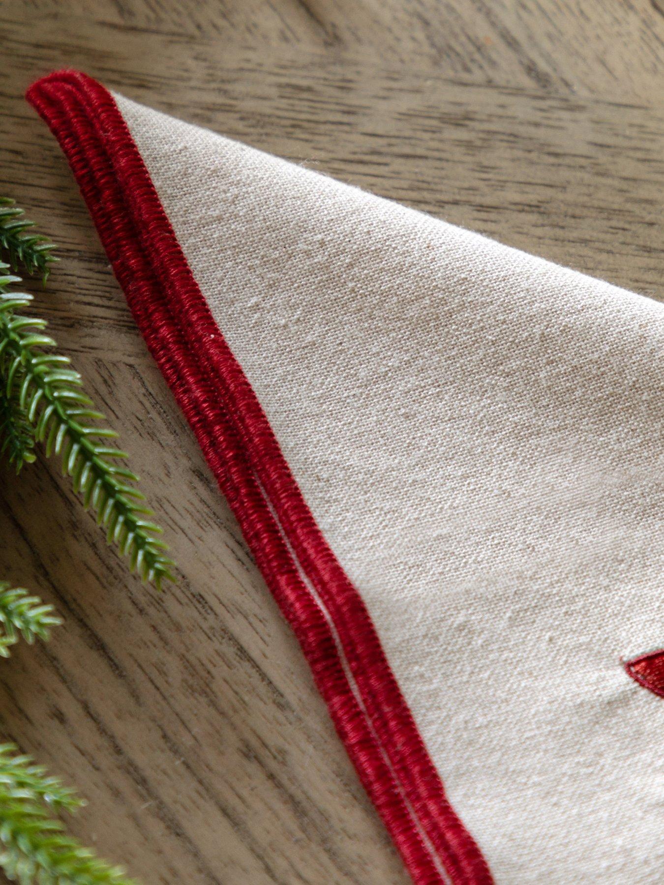 Image 3 of 6 of Gallery Direct Heritage Christmas Napkin (4pk) 450x450mm