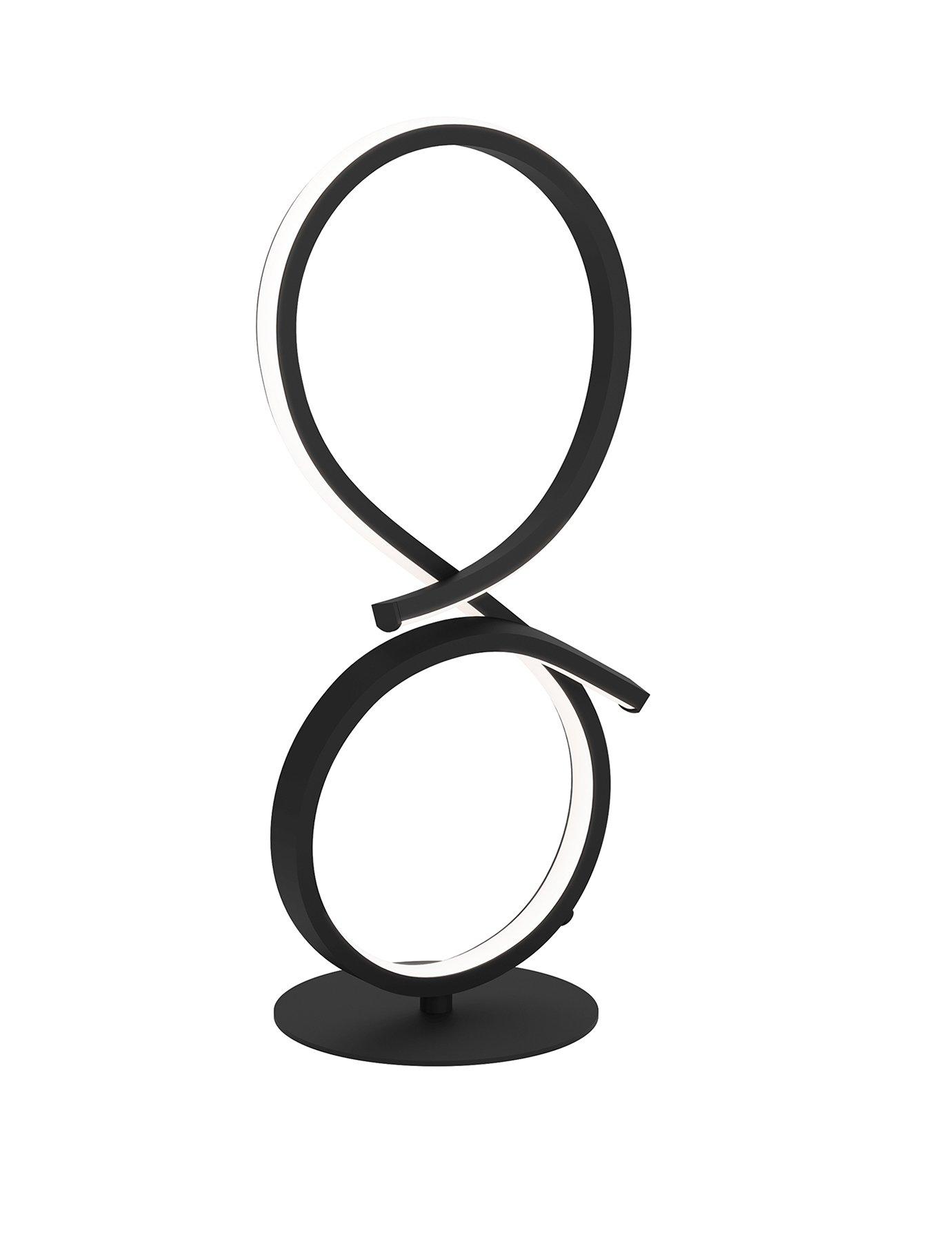  image of eglo-serpins-black-aluminium-amp-steel-modern-table-lamp