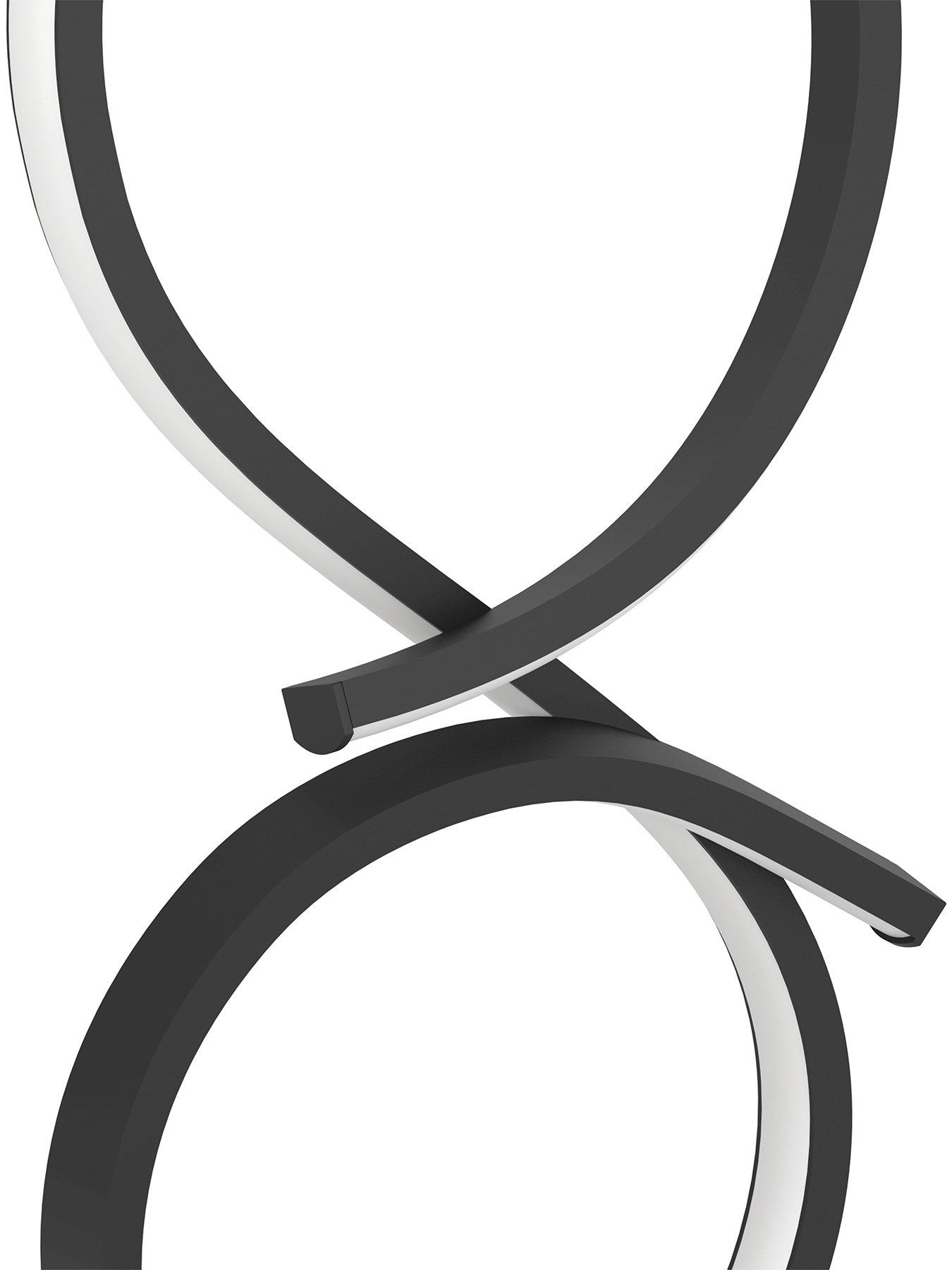 Image 5 of 6 of Eglo Serpins Black Aluminium &amp; Steel Modern Table Lamp