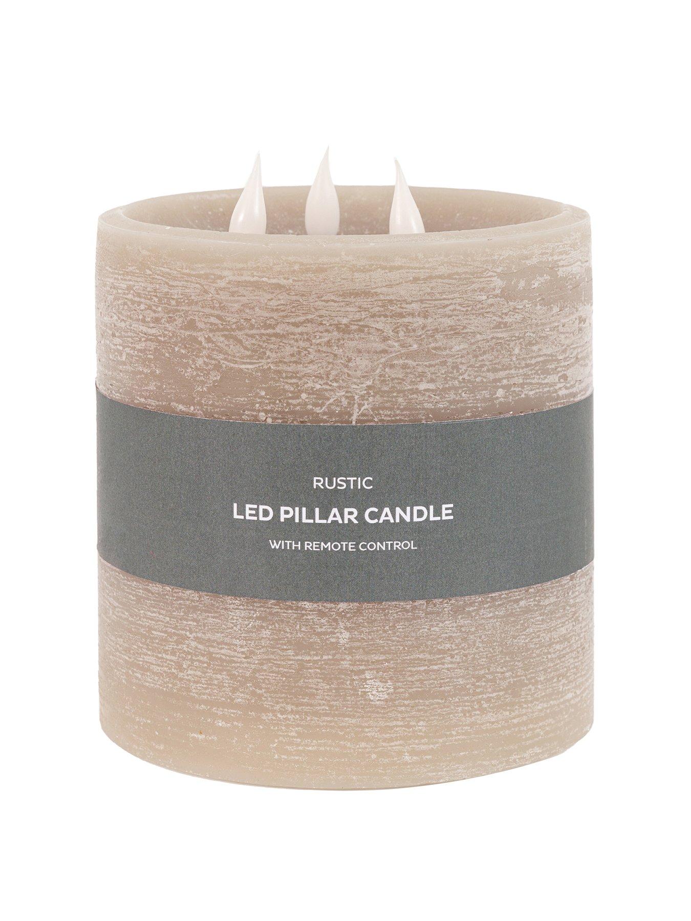 Image 2 of 6 of Gallery Direct Remote Control 3 Wick Led Canle - Greige