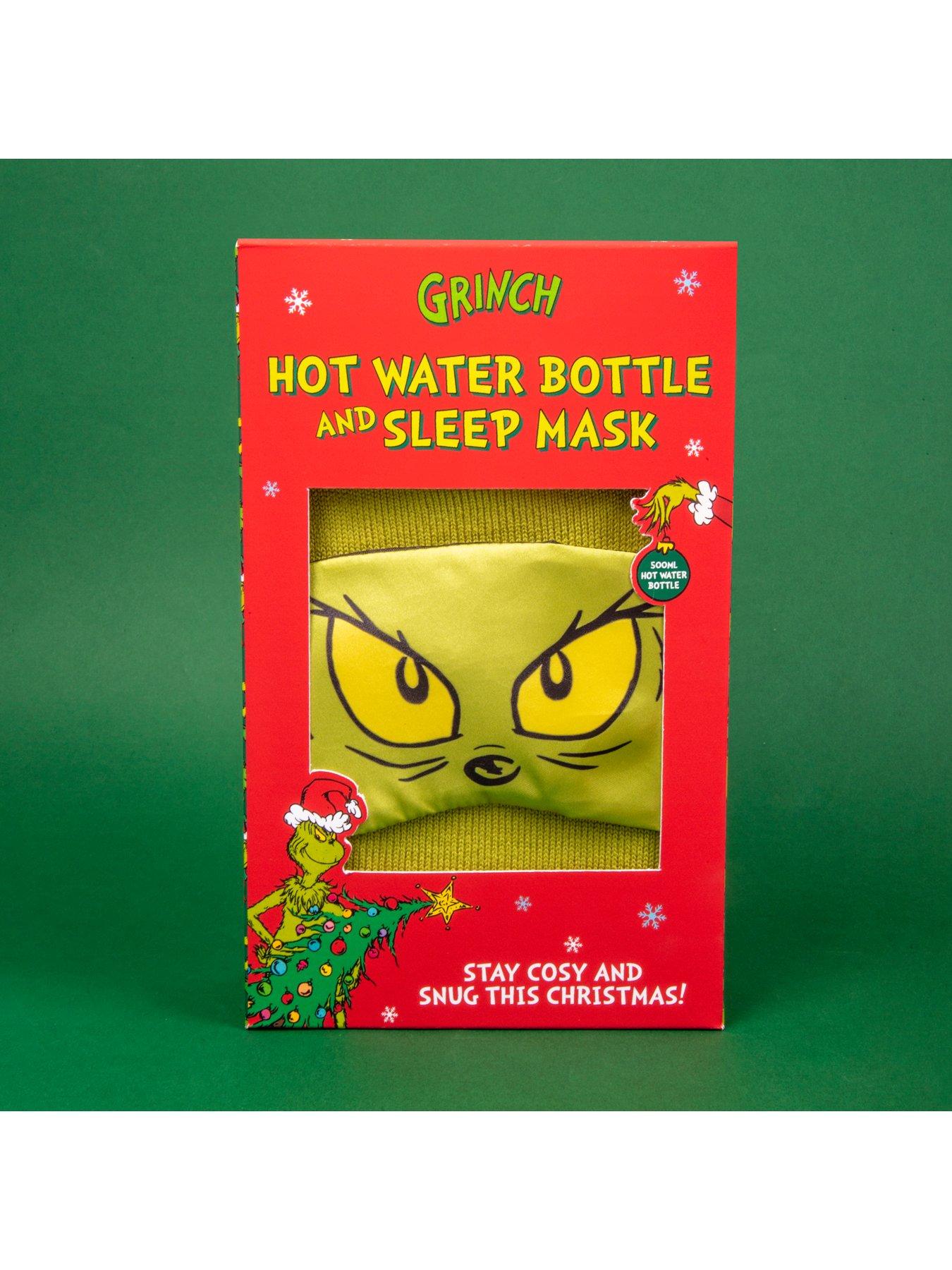 Image 2 of 5 of The Grinch Grinch Hot Water Bottle And Sleep Mask Set Mailbox