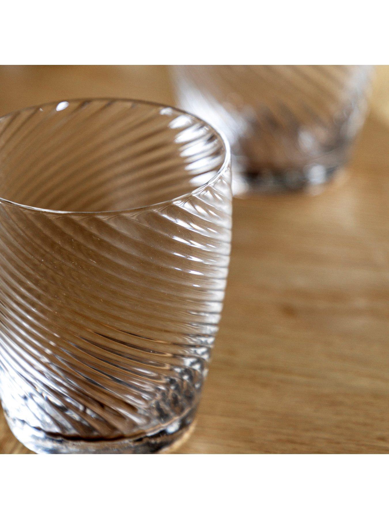 Image 4 of 6 of Gallery Direct Swirl Tumbler Clear Pk4