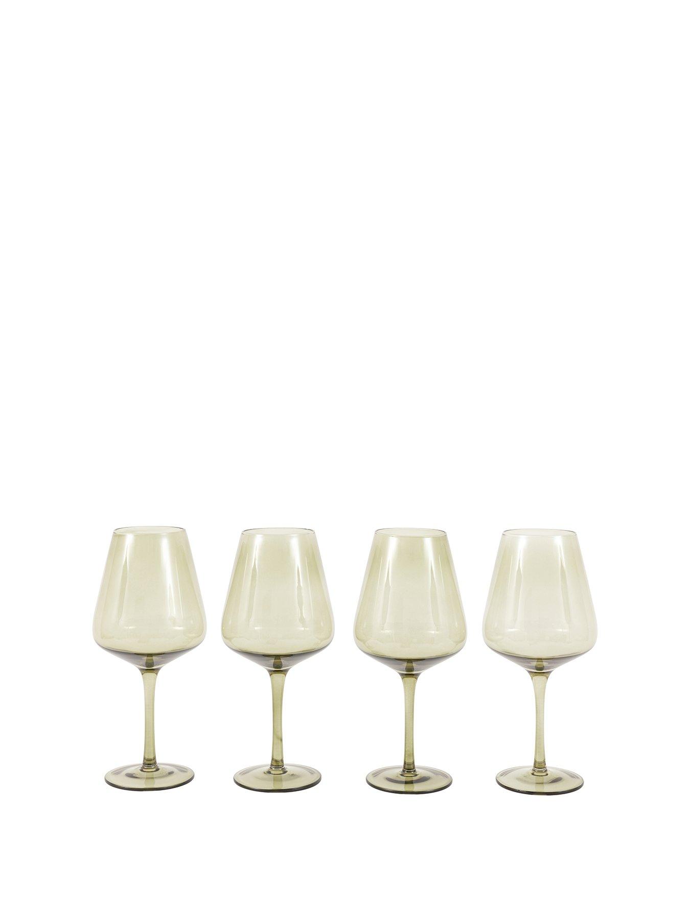 Image 2 of 7 of Gallery Direct Wine Glass Green Pk4