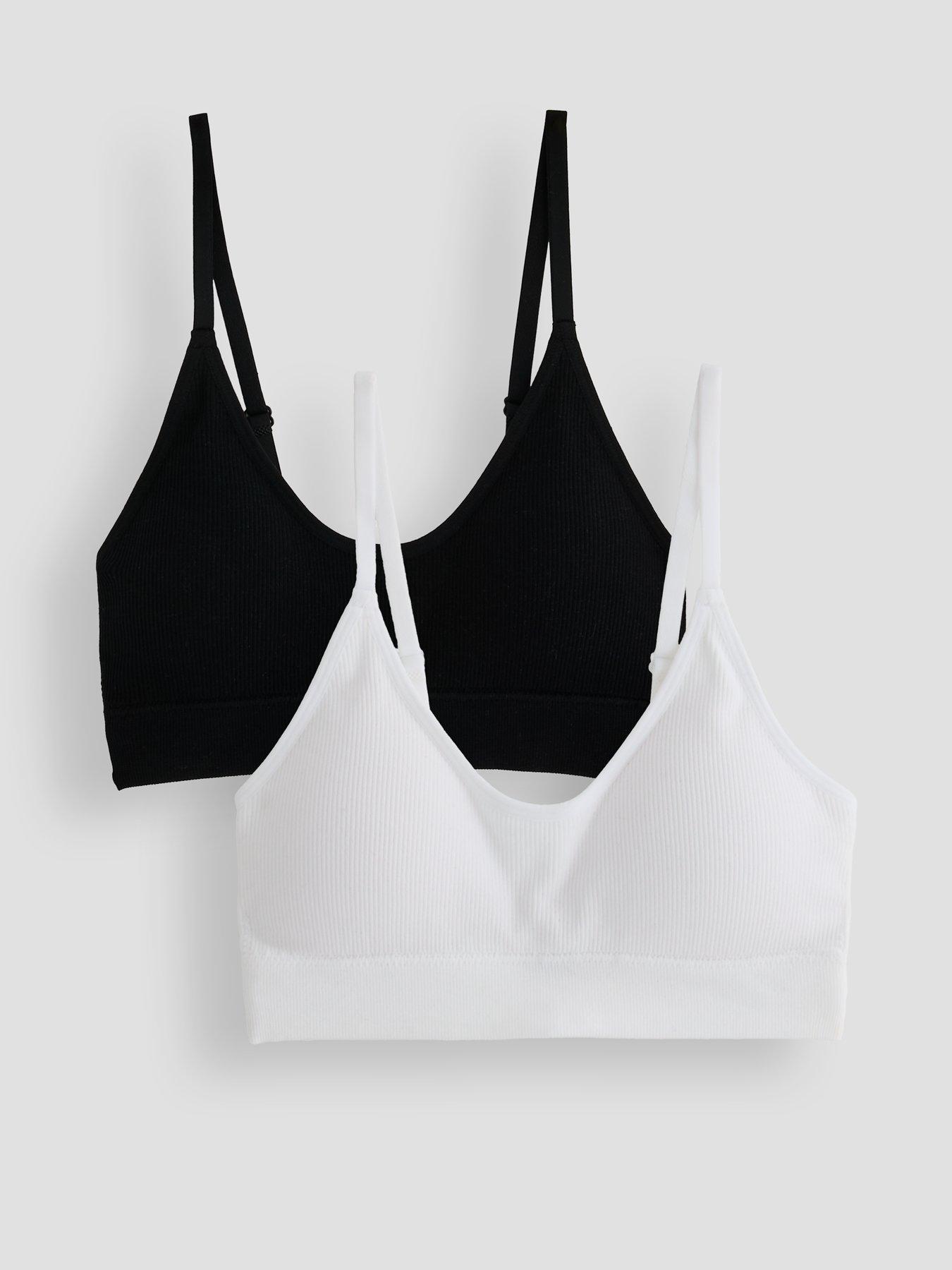  image of the-very-collection-2pk-seamless-bra-mono-blackwhite
