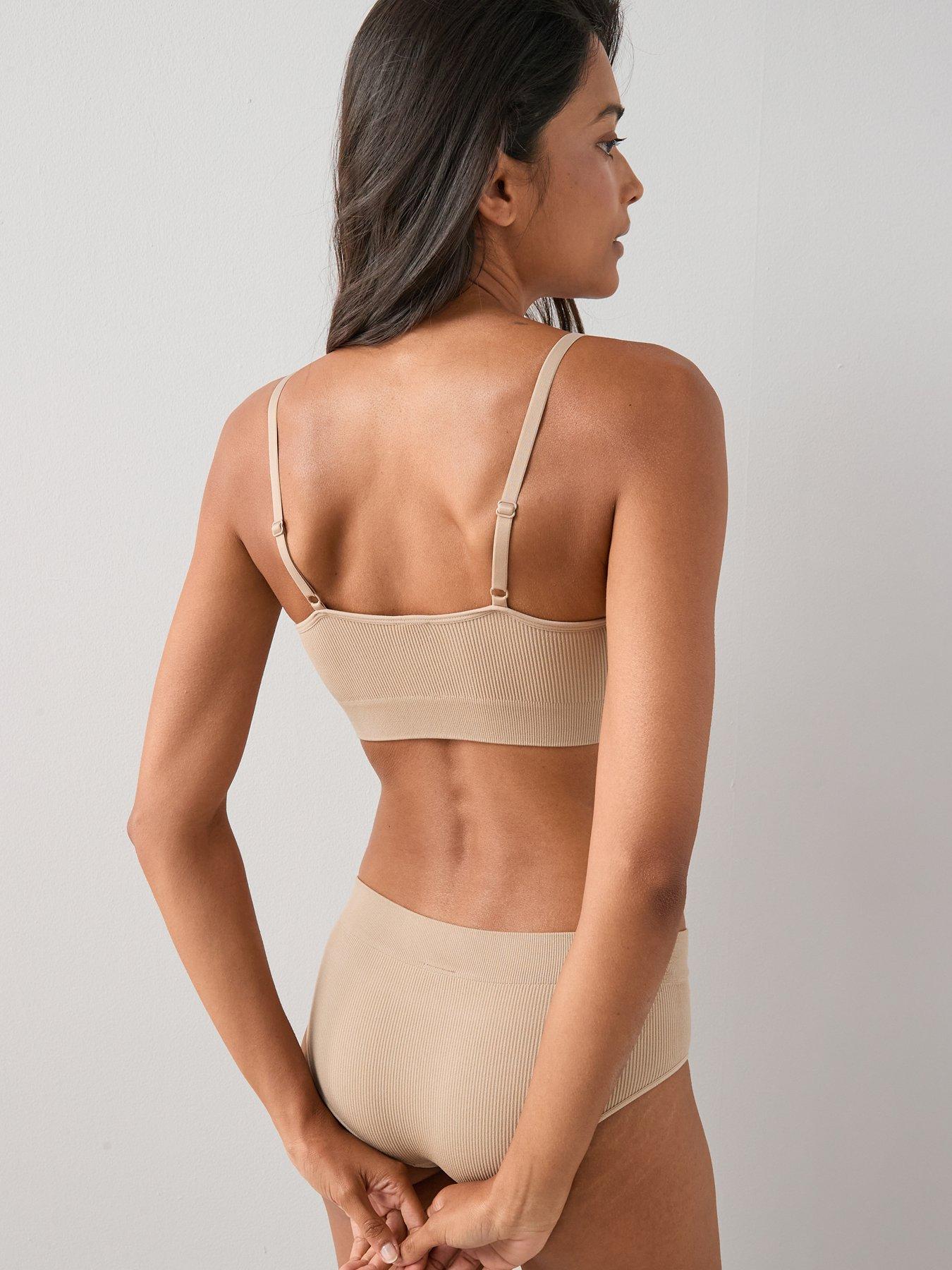  image of the-very-collection-2-pack-seamless-bra-beigeleopard-print