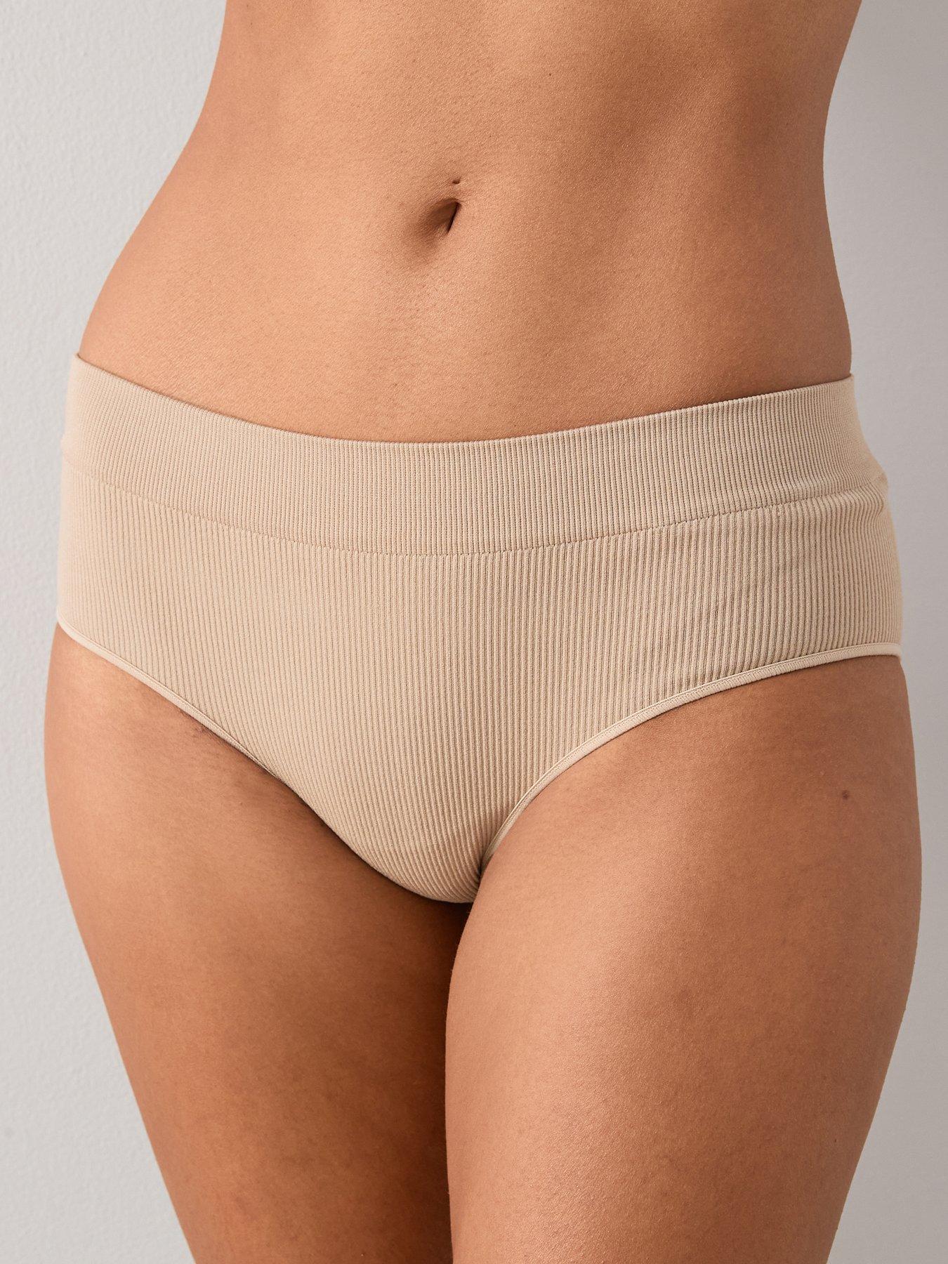 Image 2 of 7 of The Very Collection 2 Pack Seamless Briefs - Leopard Print/Beige