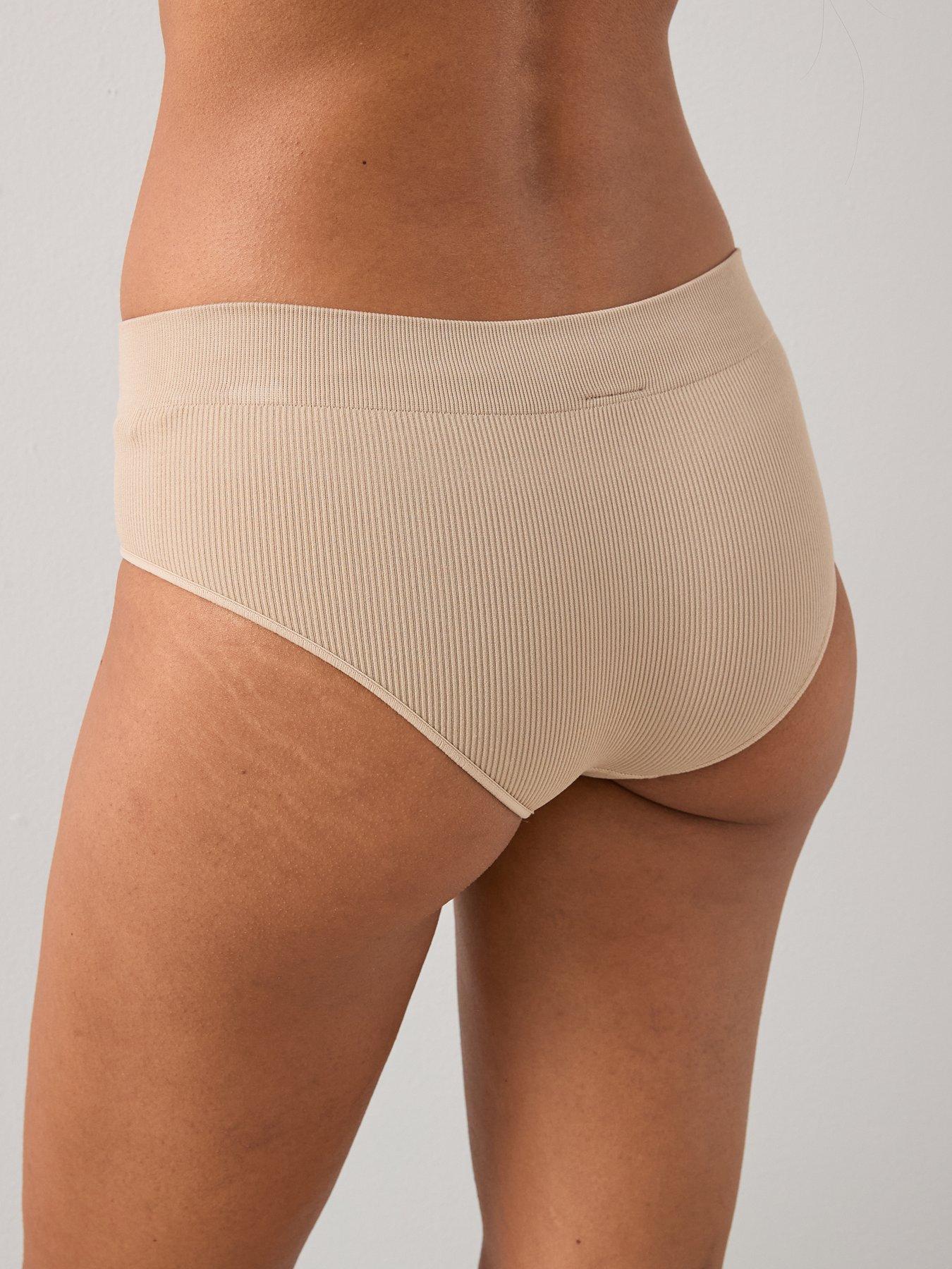 Image 3 of 7 of The Very Collection 2 Pack Seamless Briefs - Leopard Print/Beige