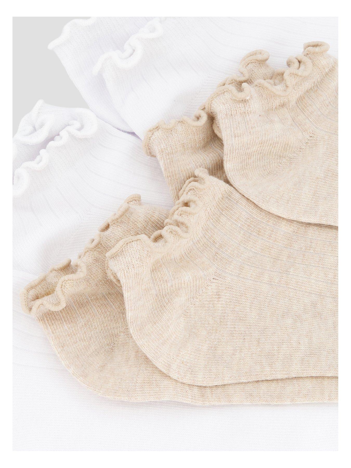  image of the-very-collection-5-pack-trainer-liner-socks-beige