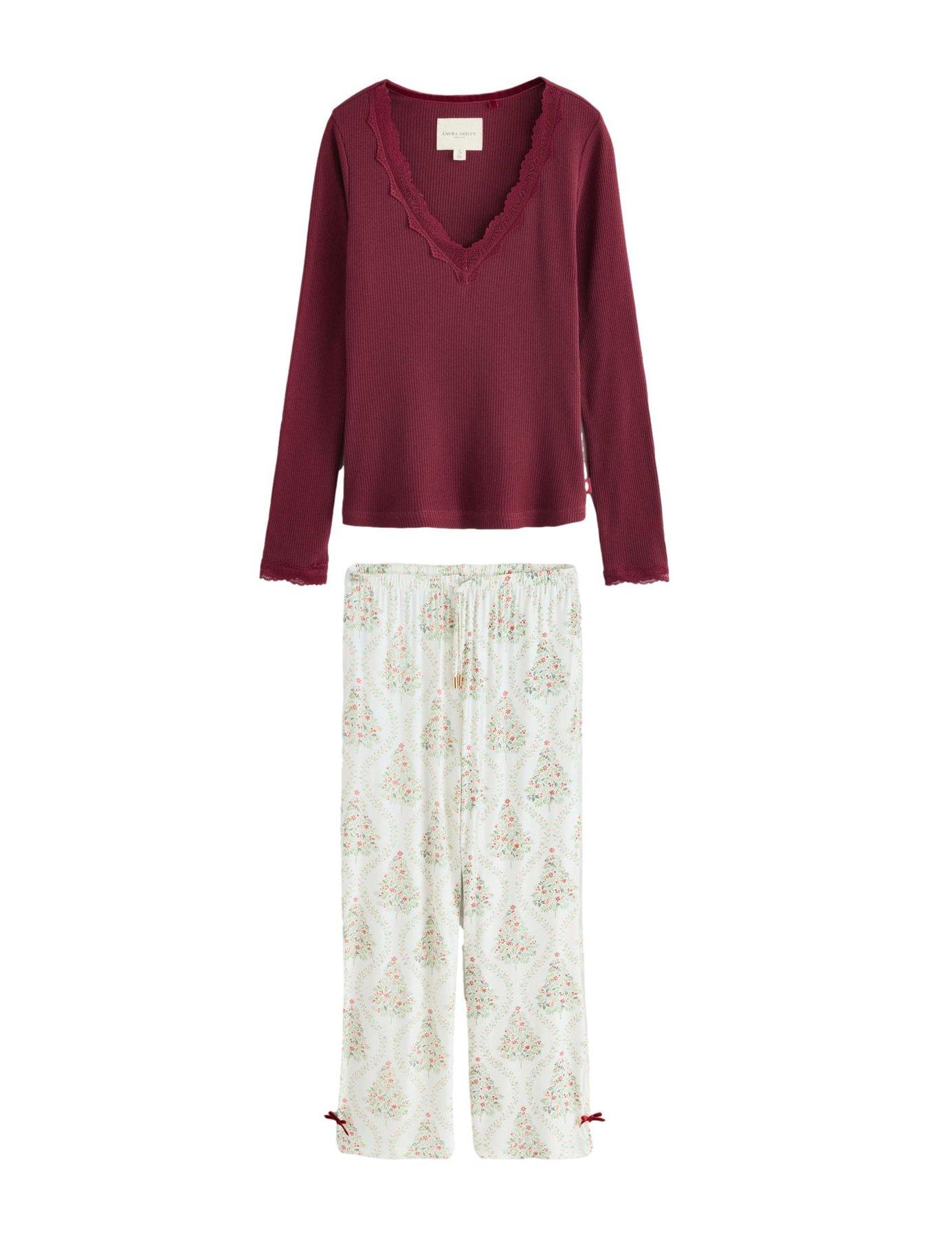 Image 5 of 6 of Laura Ashley Christmas Tree Pjs - Black