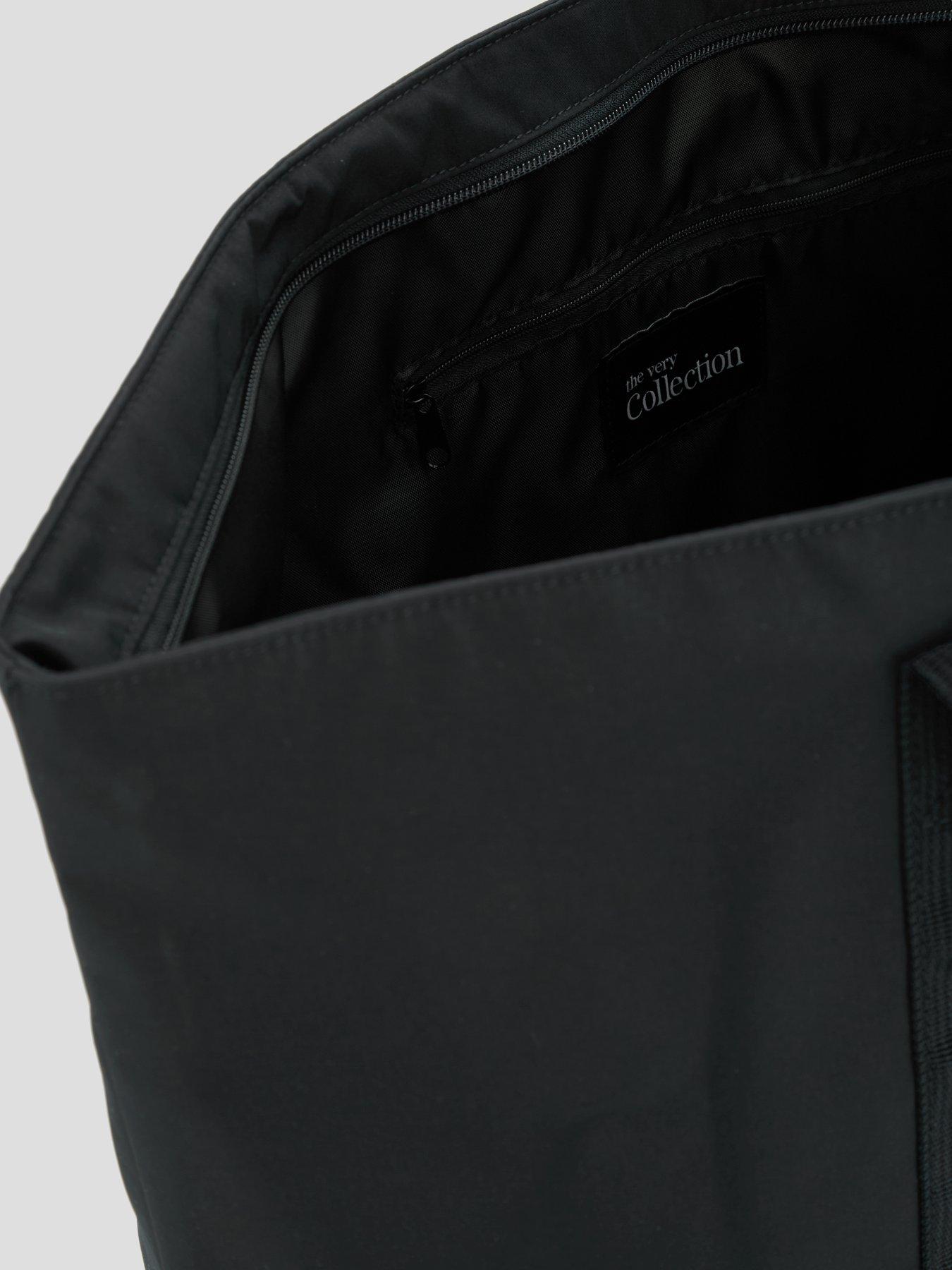 Image 4 of 4 of The Very Collection Front Pocket Weekend Bag - Black