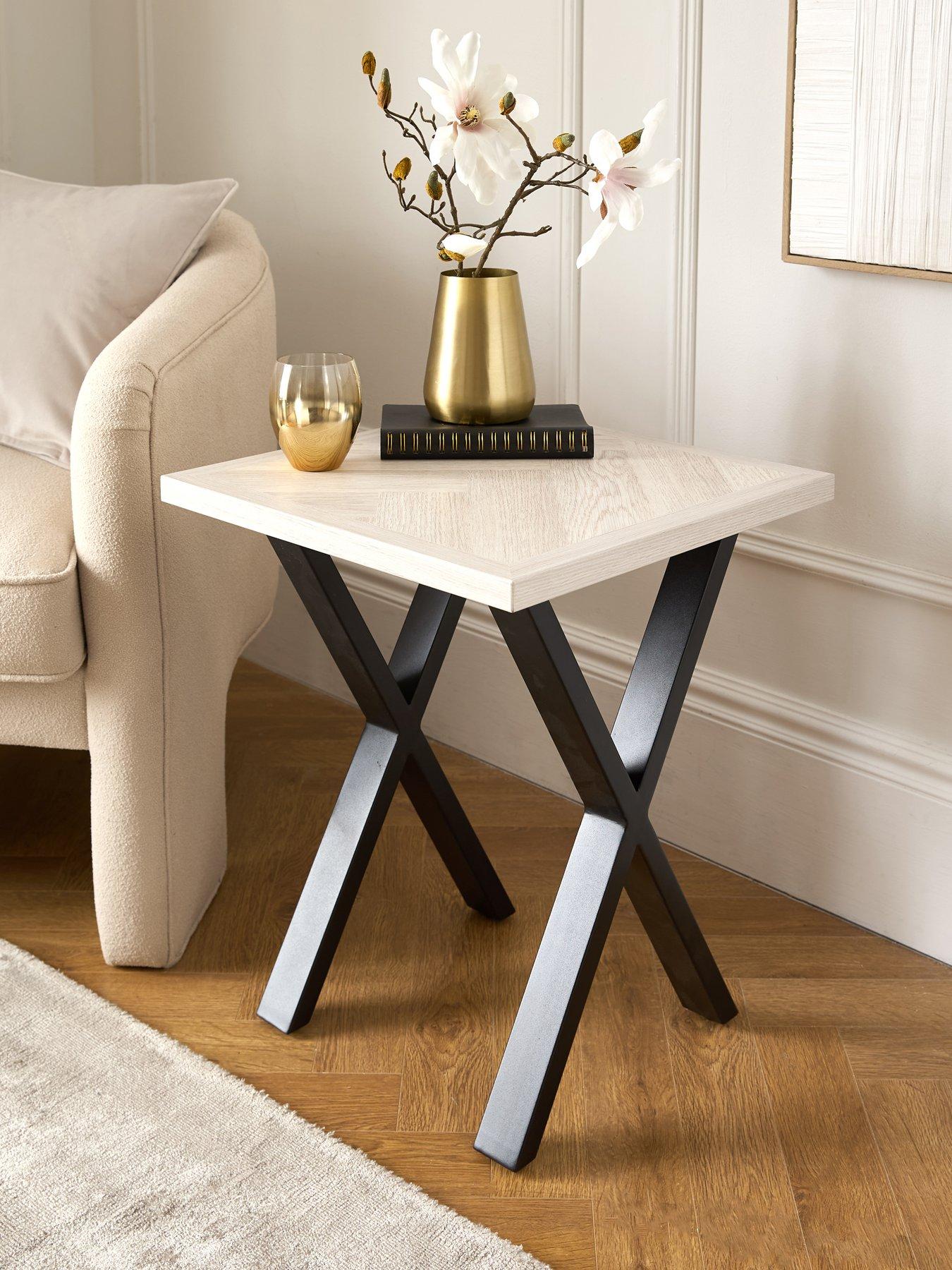  image of very-home-kaia-small-side-table-blackgrey-fscreg-certified