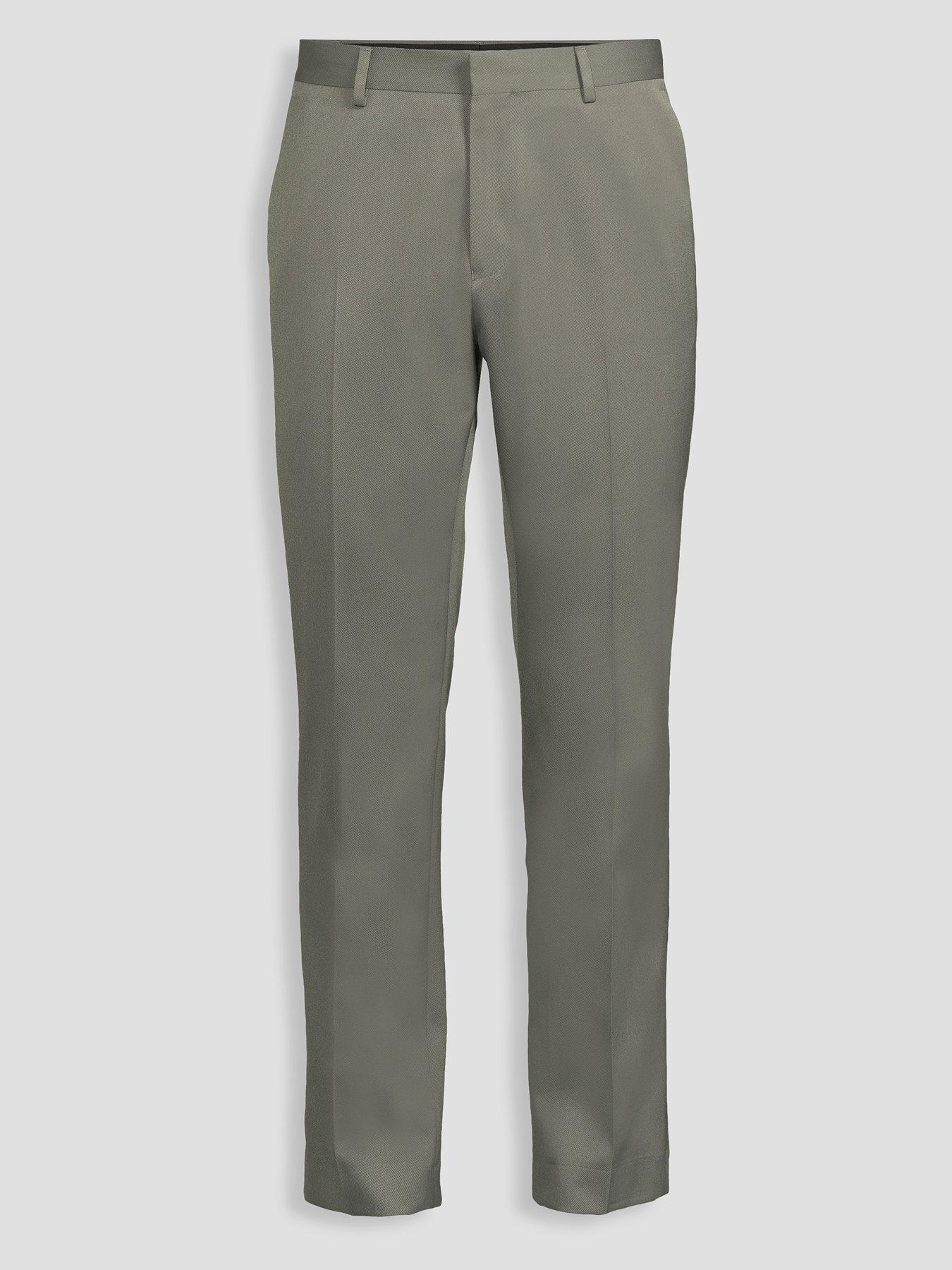 Image 7 of 7 of The Very Collection Regular Fit Textured Suit Trouser - Green