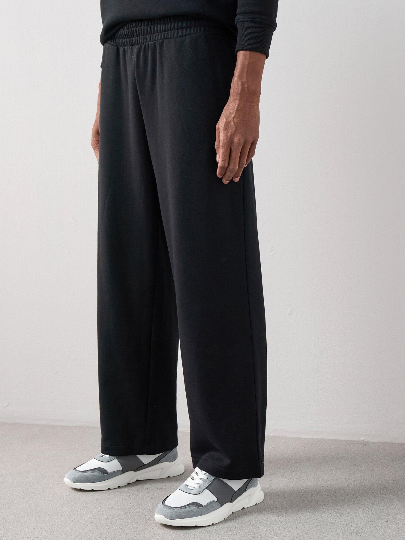The Very Collection Pure Cotton Premium Oversized Joggers - Black