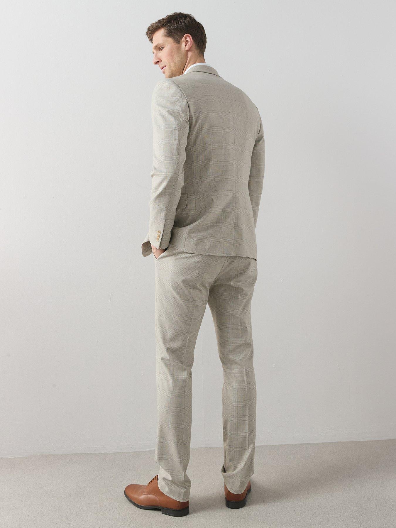 Image 5 of 7 of The Very Collection Single Breasted Suit Jacket - Stone