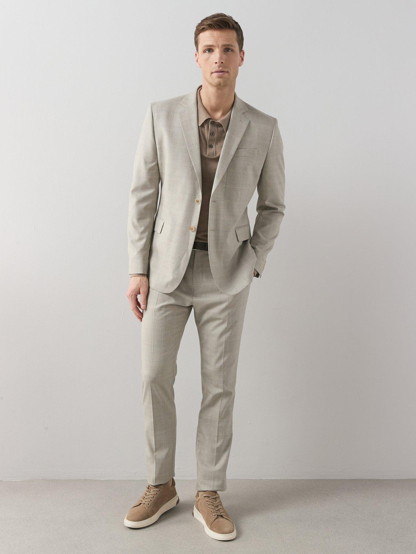 Image 6 of 7 of The Very Collection Single Breasted Suit Jacket - Stone