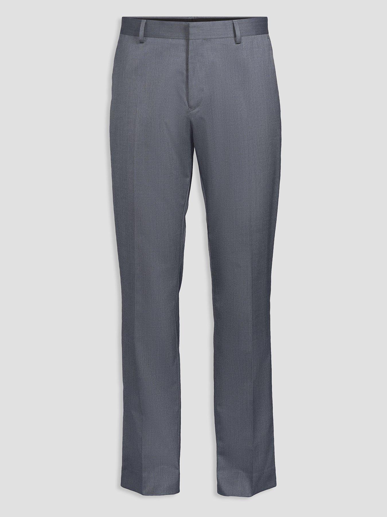 Image 7 of 7 of The Very Collection Regular Fit Wool Blend Suit Trousers - Blue