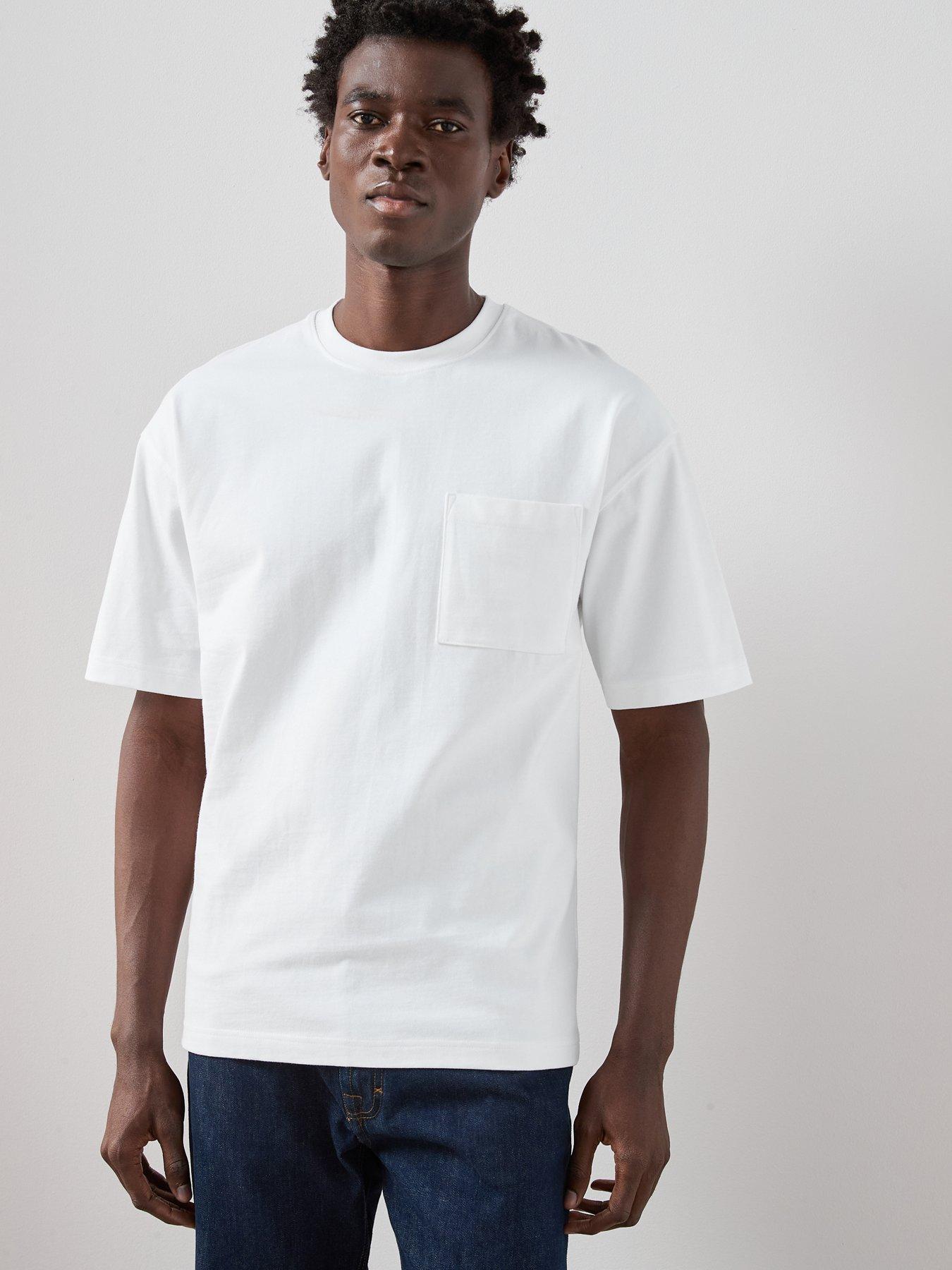 The Very Collection Pure Cotton Heavyweight Relaxed Fit Pocket Tee - White