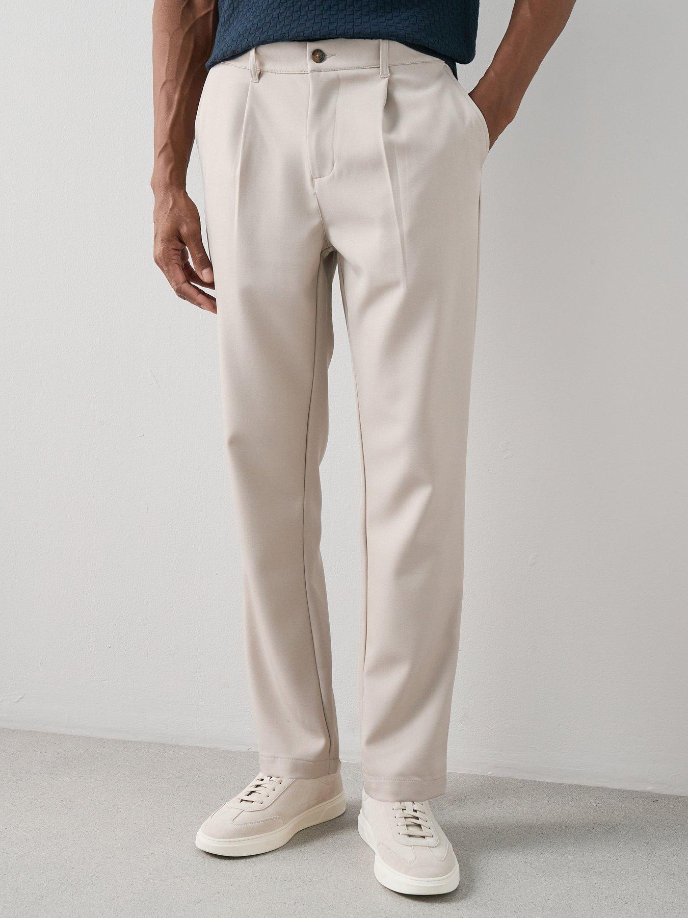 the-very-collection-smart-pleated-trousers-stone