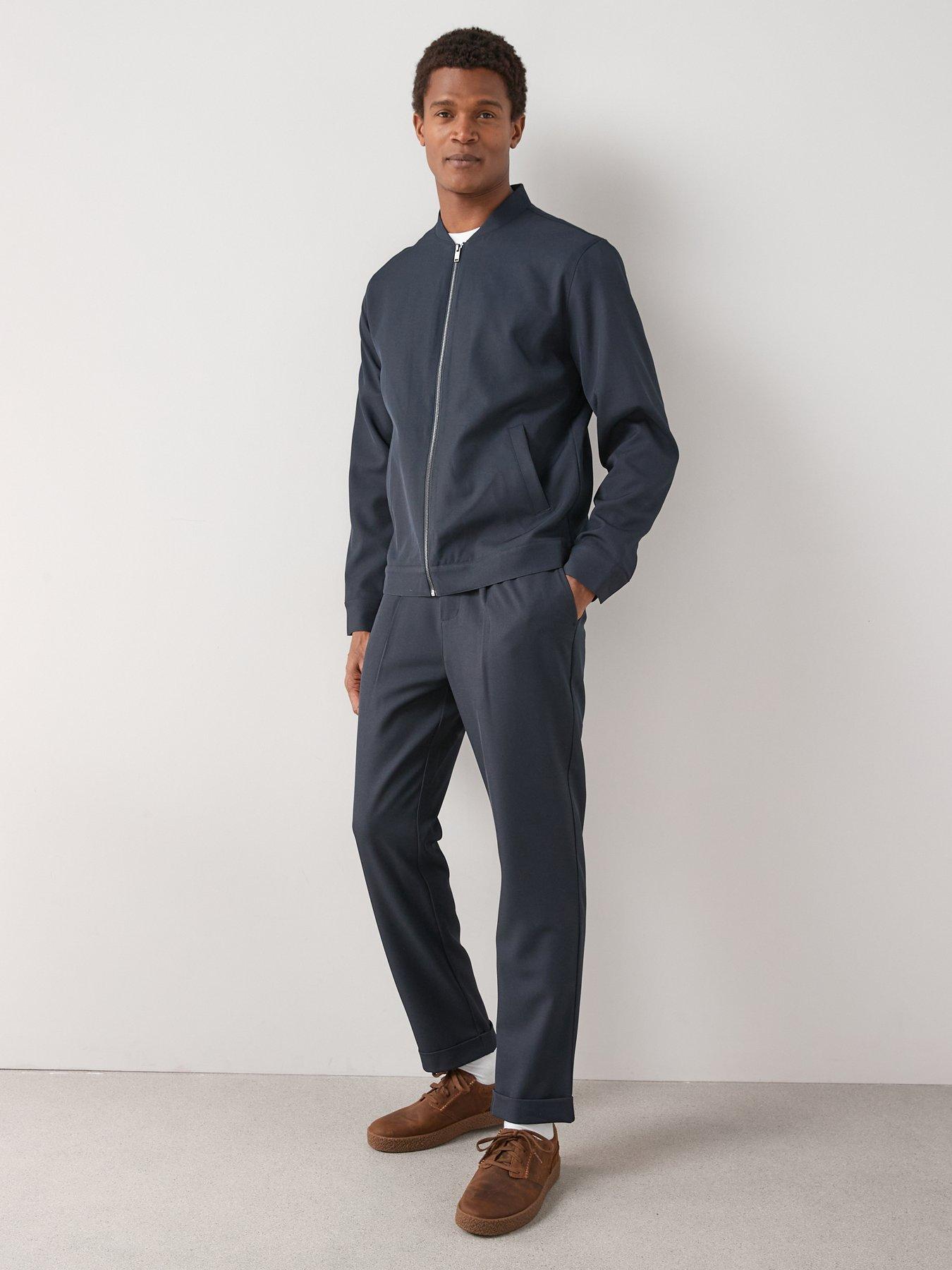 Image 5 of 7 of The Very Collection Smart Bomber Jacket - Navy