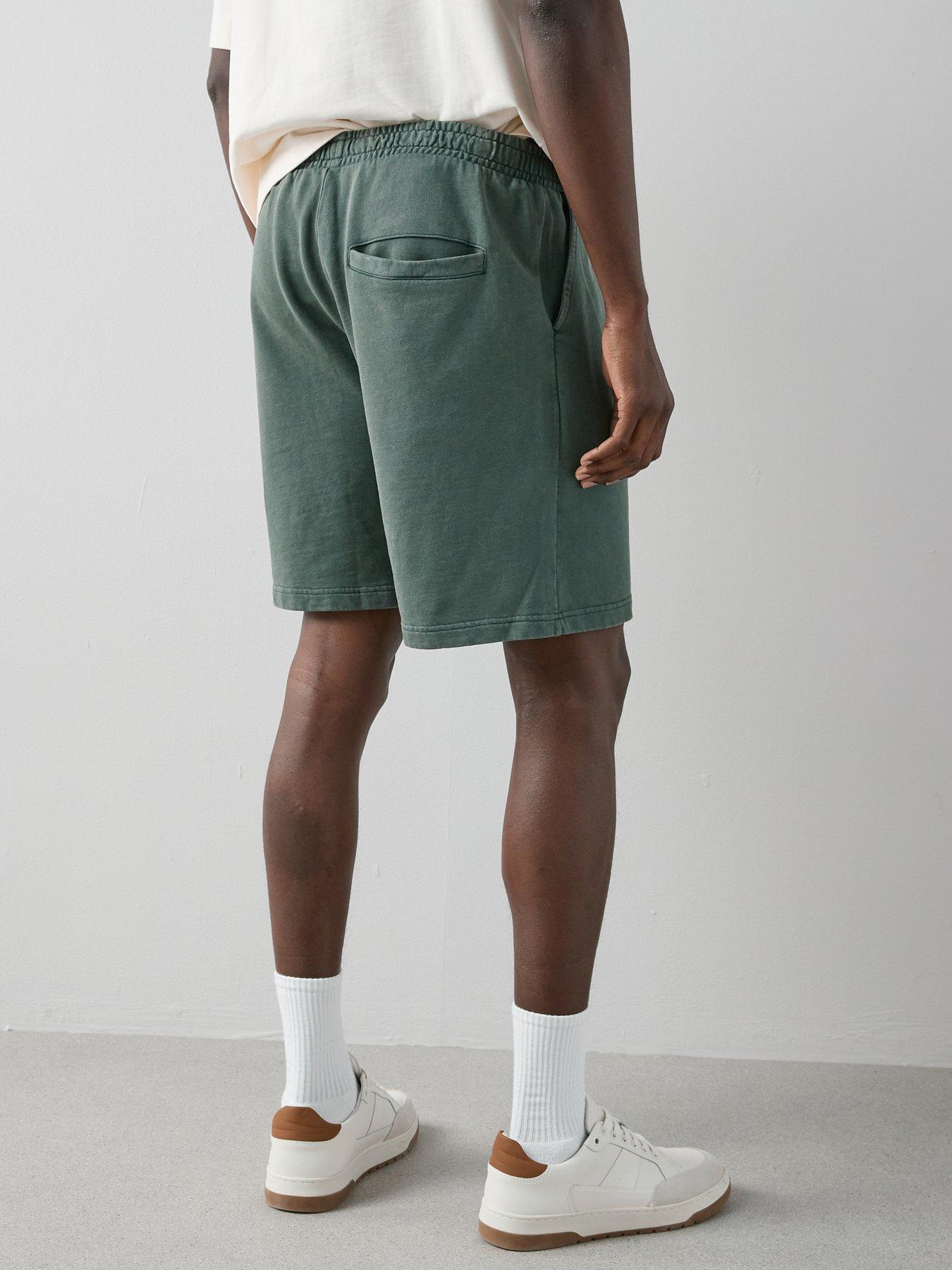 Image 2 of 6 of The Very Collection Pure Cotton Washed Jogger Shorts - Khaki