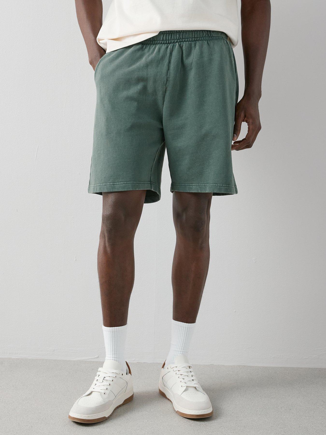 Image 6 of 6 of The Very Collection Pure Cotton Washed Jogger Shorts - Khaki