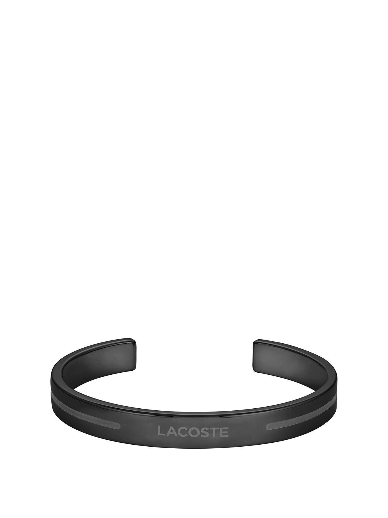 Image 1 of 5 of Lacoste Mens Adventurer IP Bangle Bracelet - Black