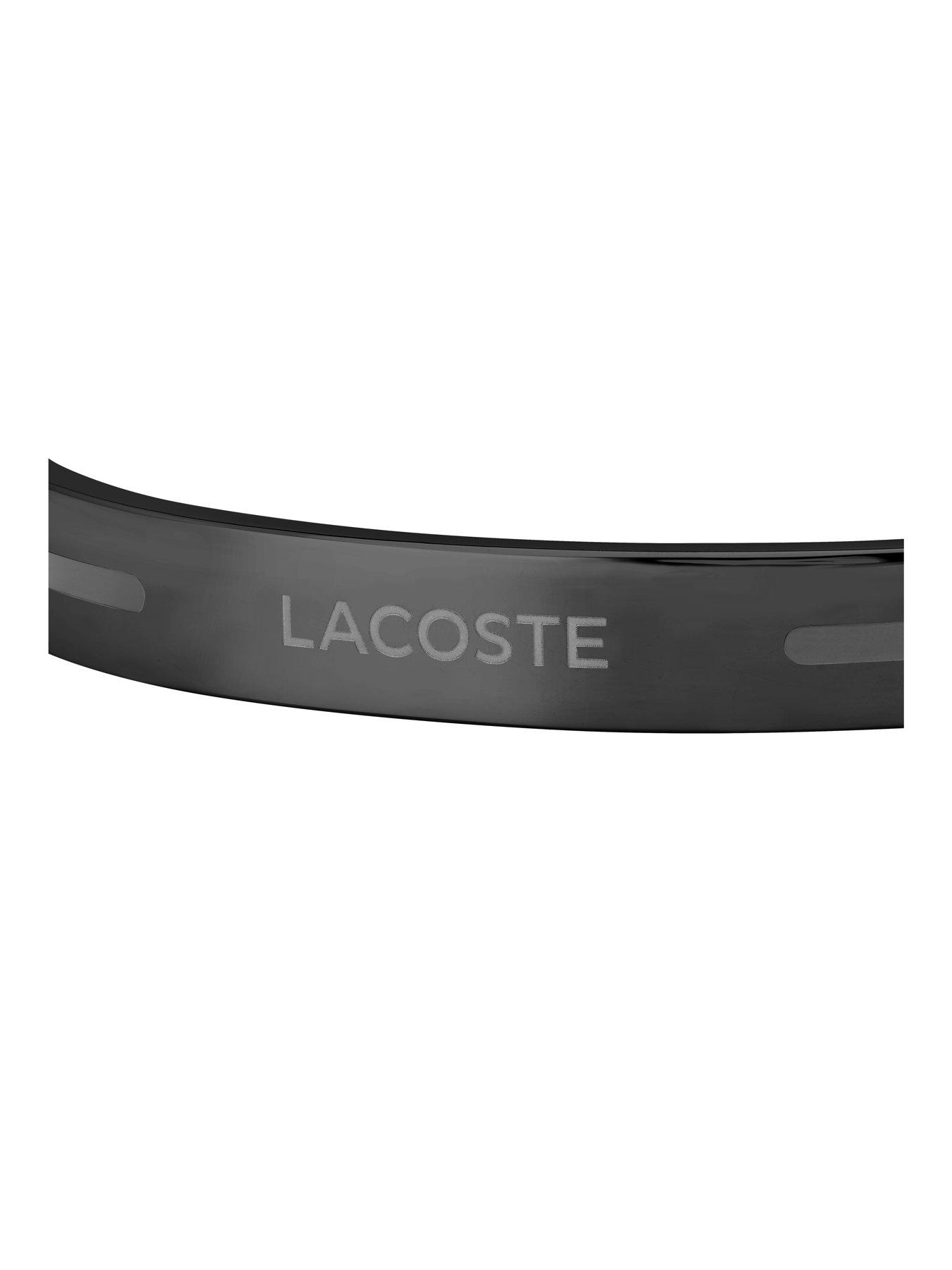 Image 2 of 5 of Lacoste Mens Adventurer IP Bangle Bracelet - Black