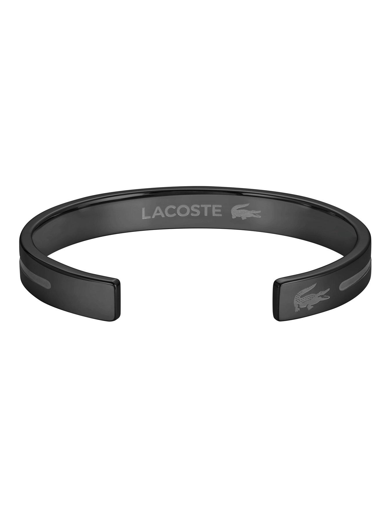 Image 3 of 5 of Lacoste Mens Adventurer IP Bangle Bracelet - Black