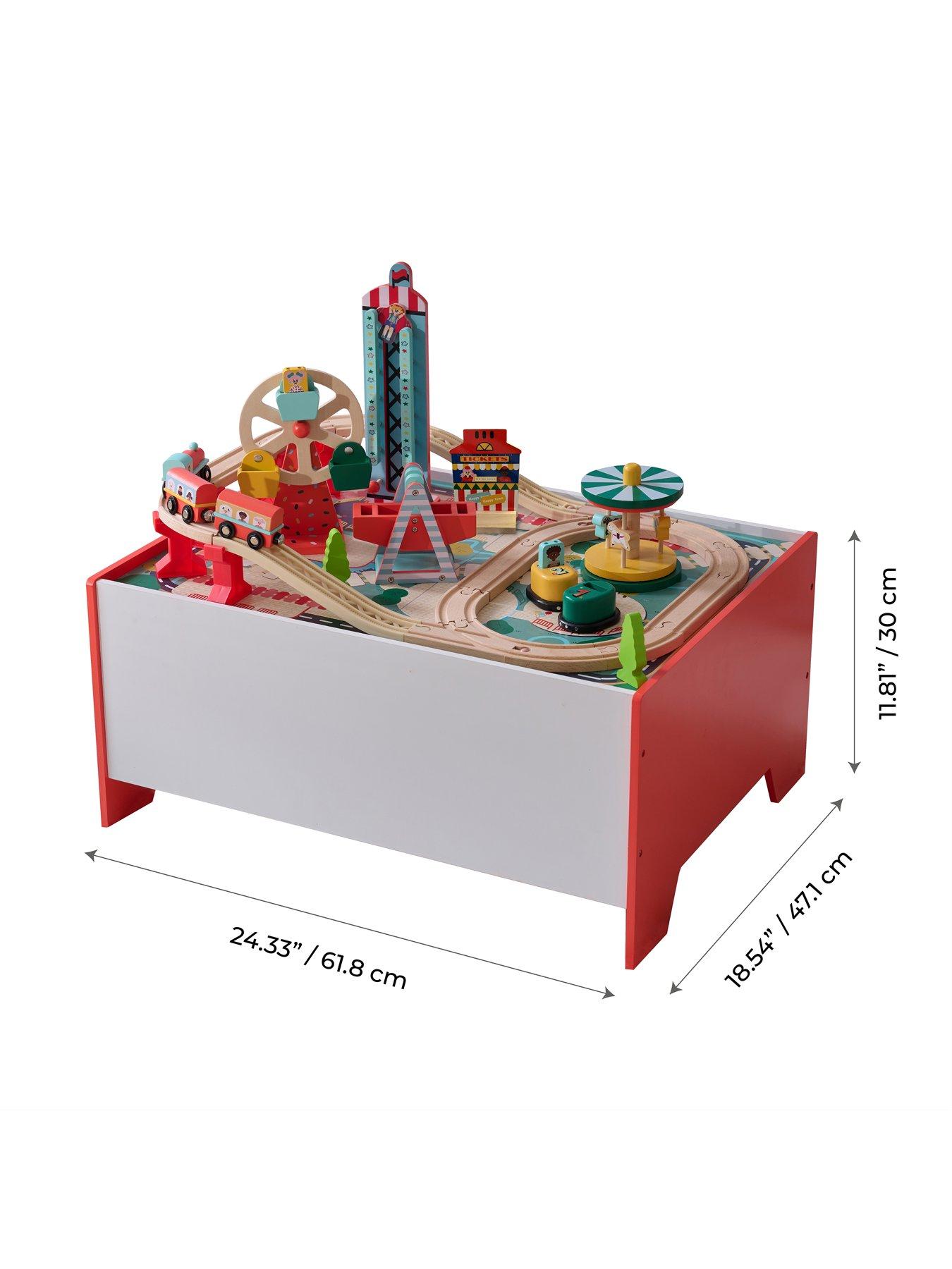 Image 4 of 7 of Teamson Kids Amusement Park Play Table, Train set, Multicolor