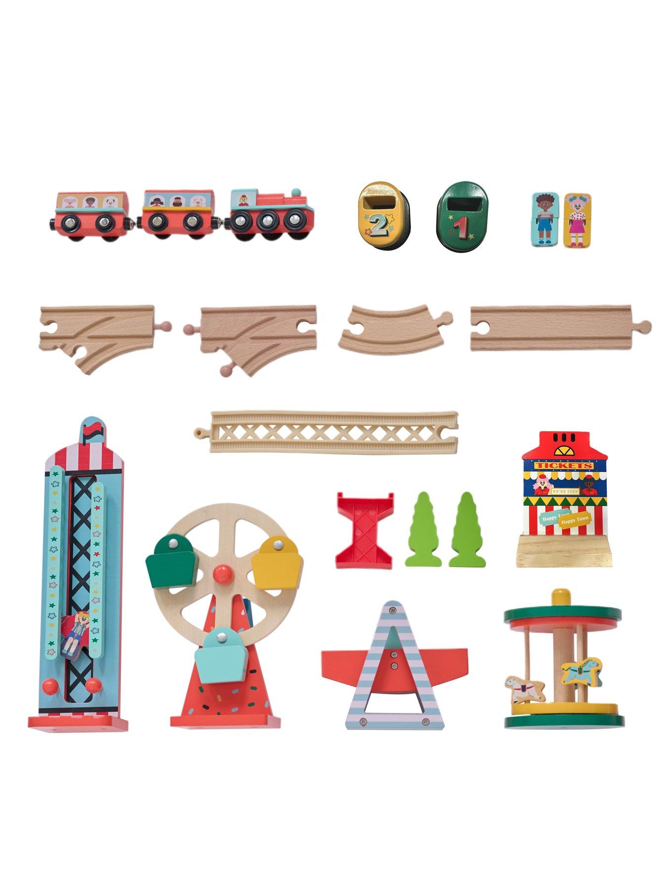 Image 5 of 7 of Teamson Kids Amusement Park Play Table, Train set, Multicolor