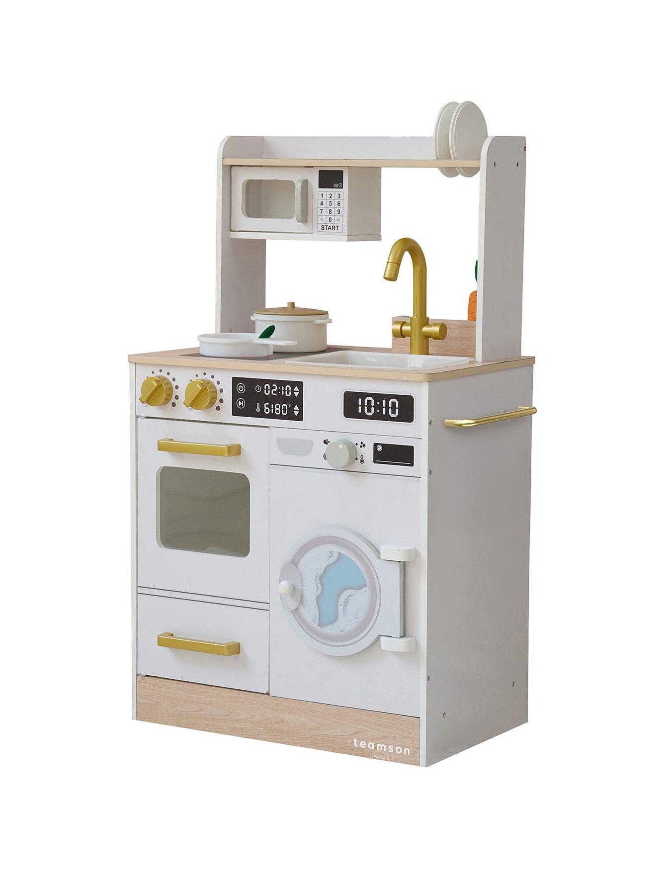 Image 1 of 8 of Teamson Kids Little Chef Lake Tahoe Small Kitchen Playset&nbsp;- White