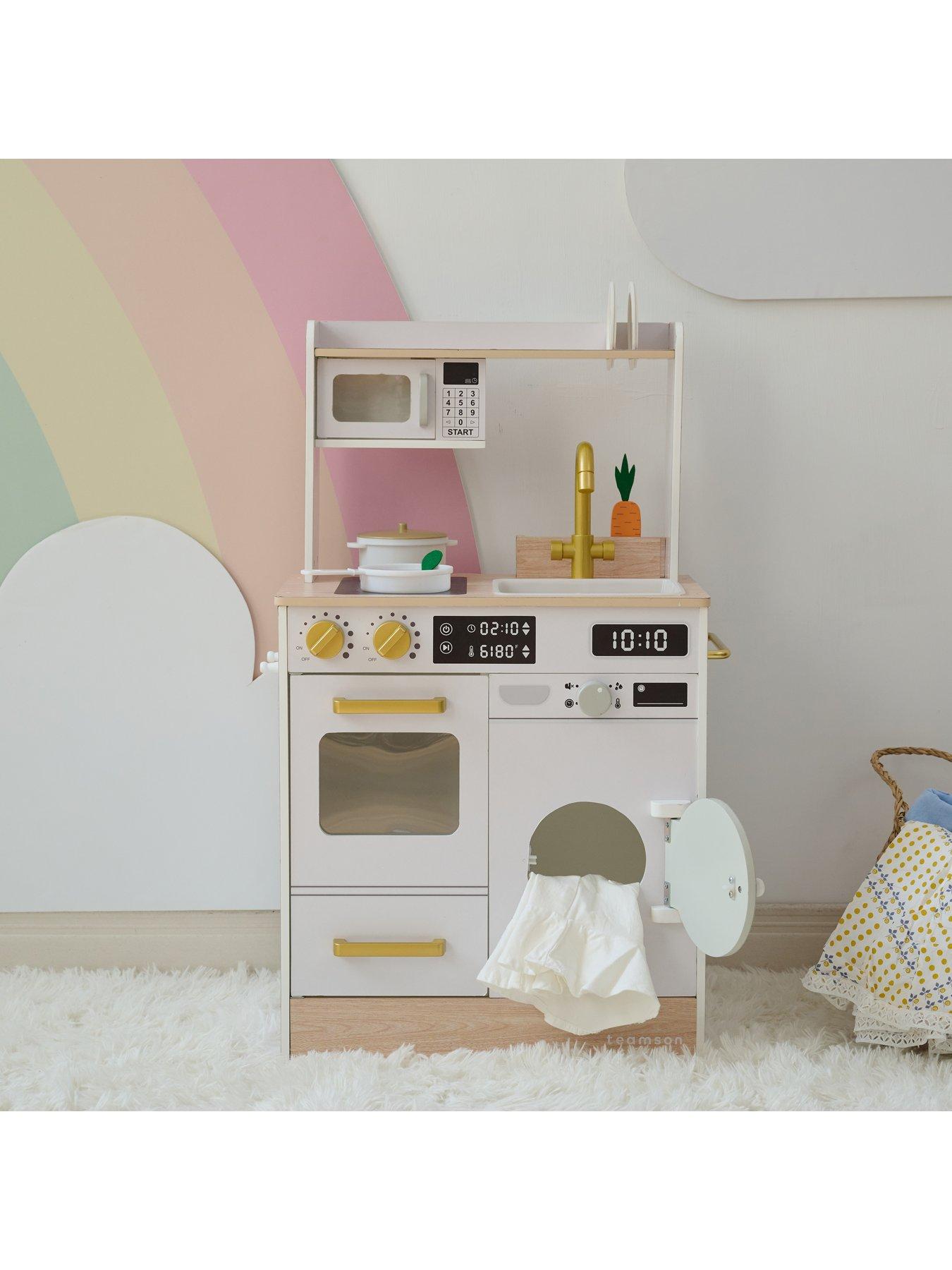 Image 2 of 8 of Teamson Kids Little Chef Lake Tahoe Small Kitchen Playset&nbsp;- White