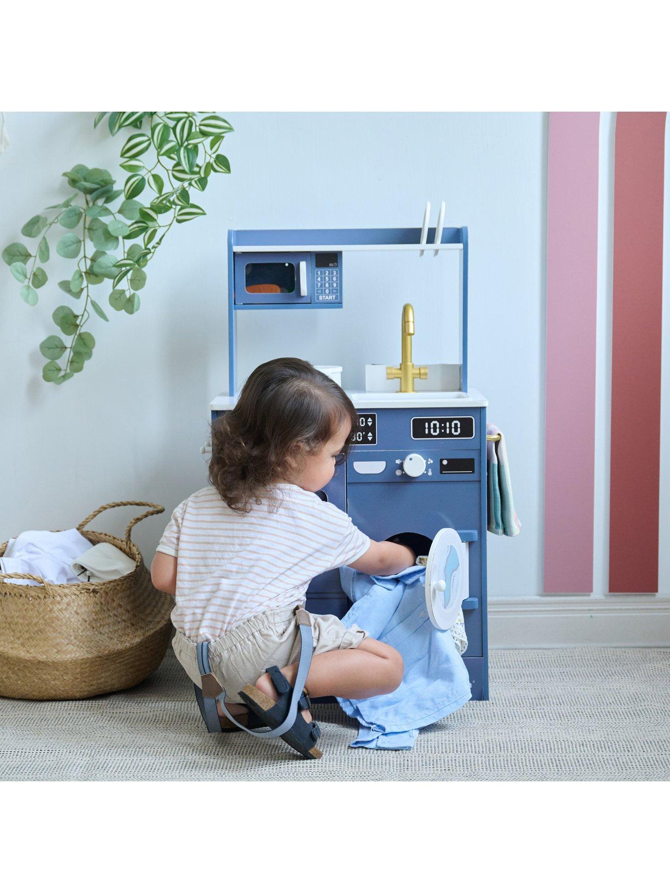  image of teamson-kids-little-chef-lake-tahoe-small-kitchen-playsetnbsp--blue