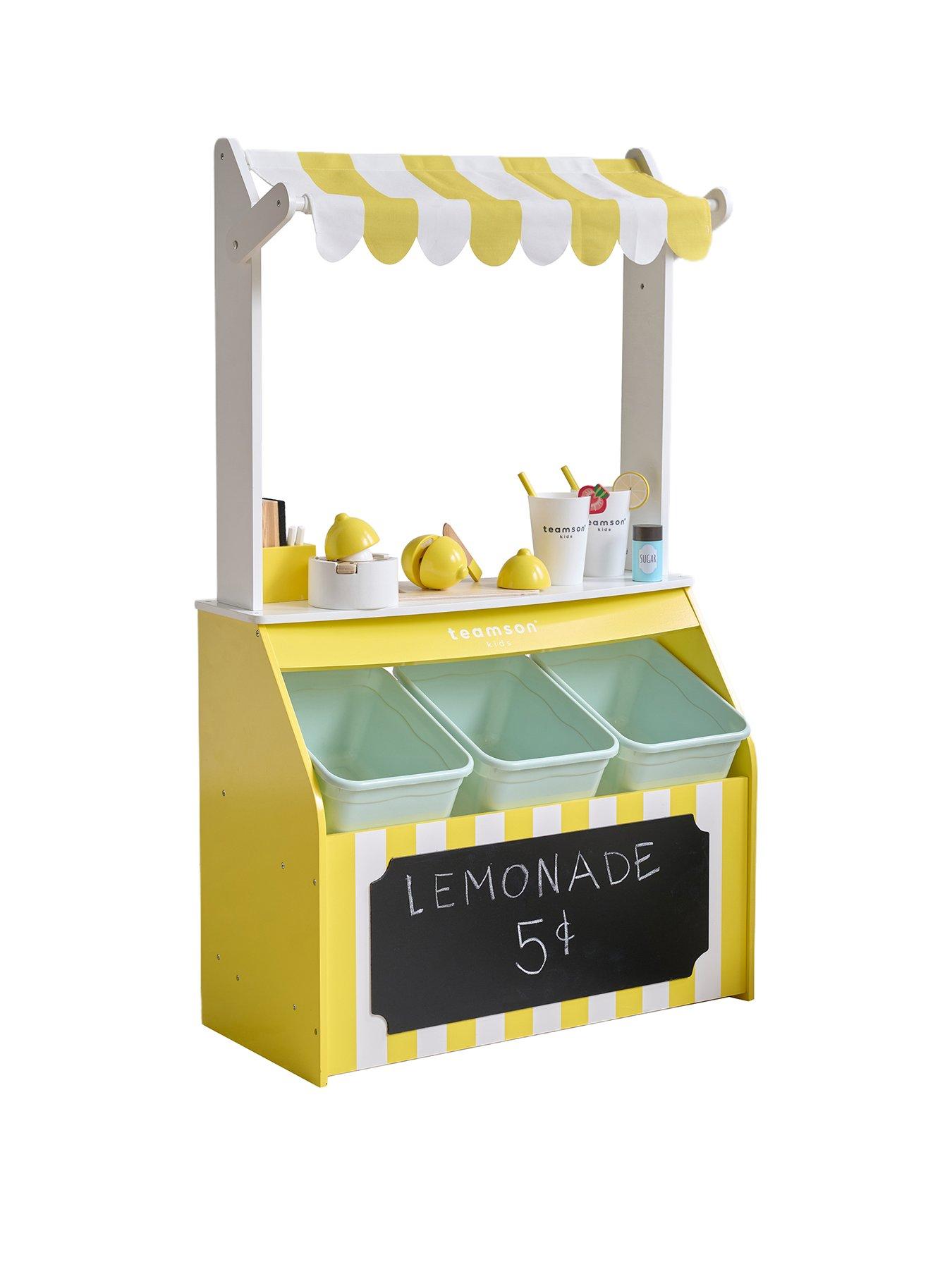 Image 1 of 8 of Teamson Kids Sunny Citrus Lemonade Stand, Yellow
