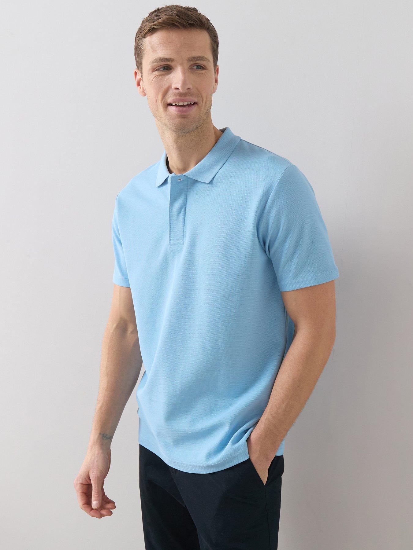 the-very-collection-pure-cotton-superfine-pique-polo-top-light-blue