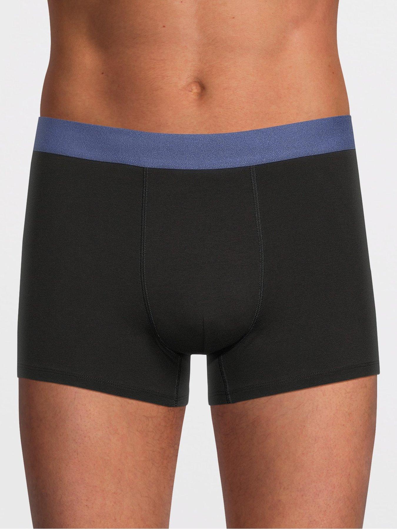 Image 2 of 3 of The Very Collection 5 Pack Cotton Rich Contrast Waistband Trunks - Multi