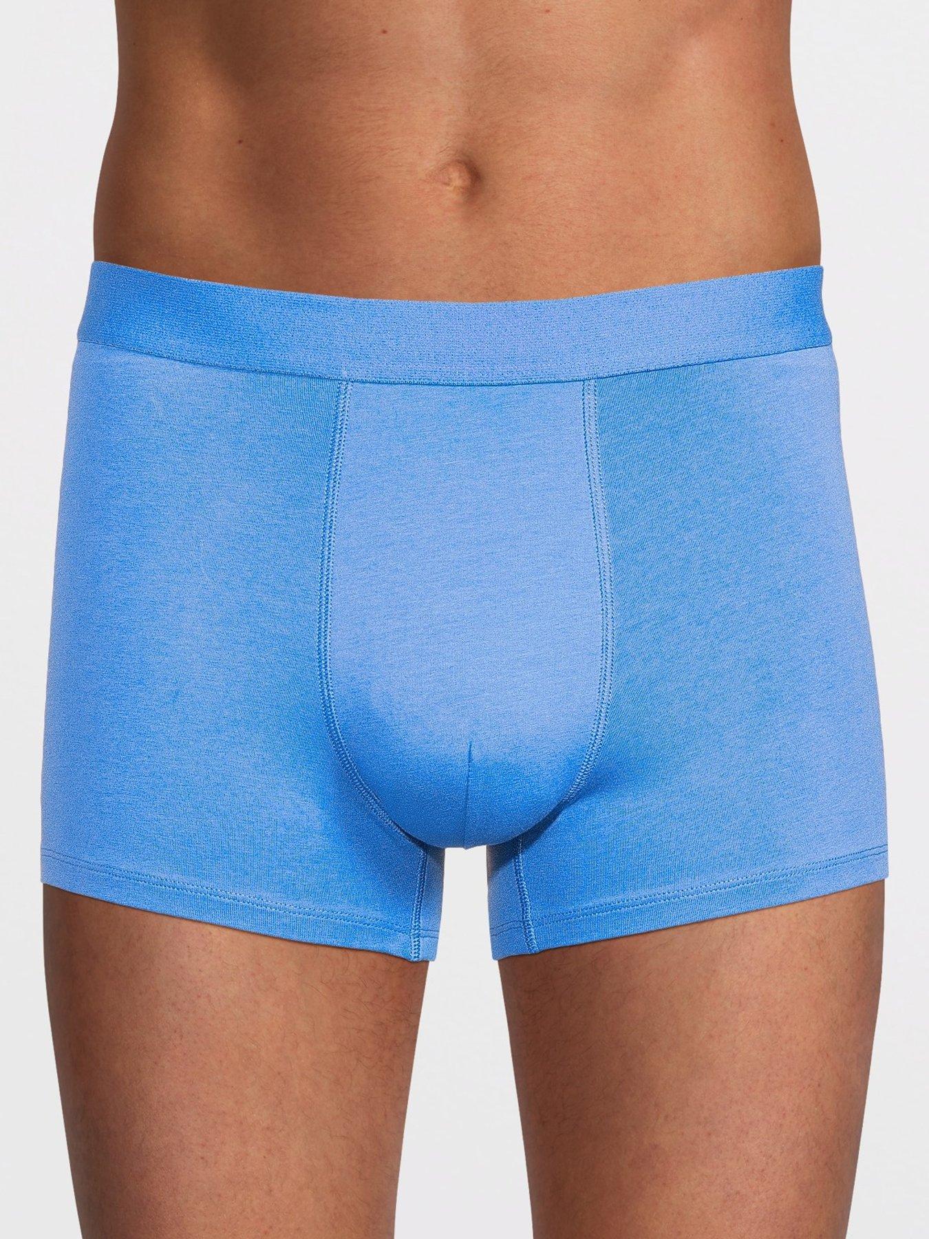 The Very Collection 3 Pack Cotton Rich Trunks - Blue | Littlewoods