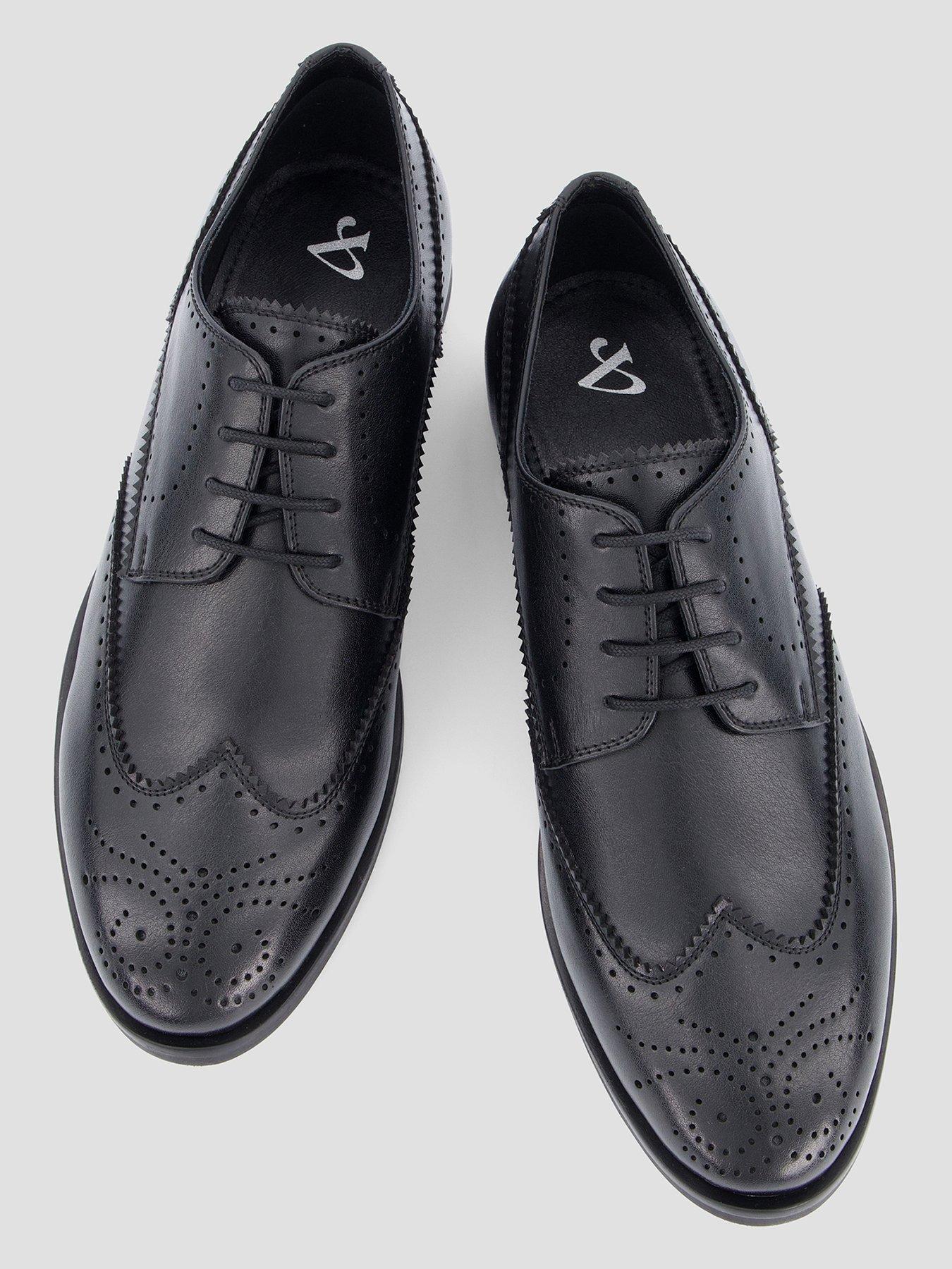 Image 3 of 7 of The Very Collection Formal Lace Up Brogue Shoe -&nbsp;Black