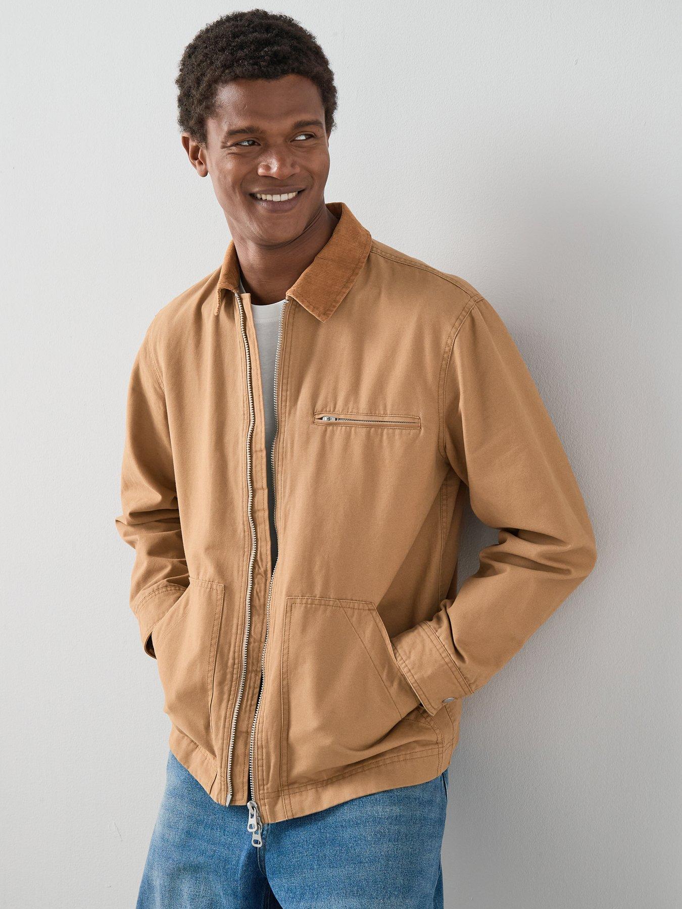 The Very Collection Pure Cotton Denim Collared Jacket - Brown